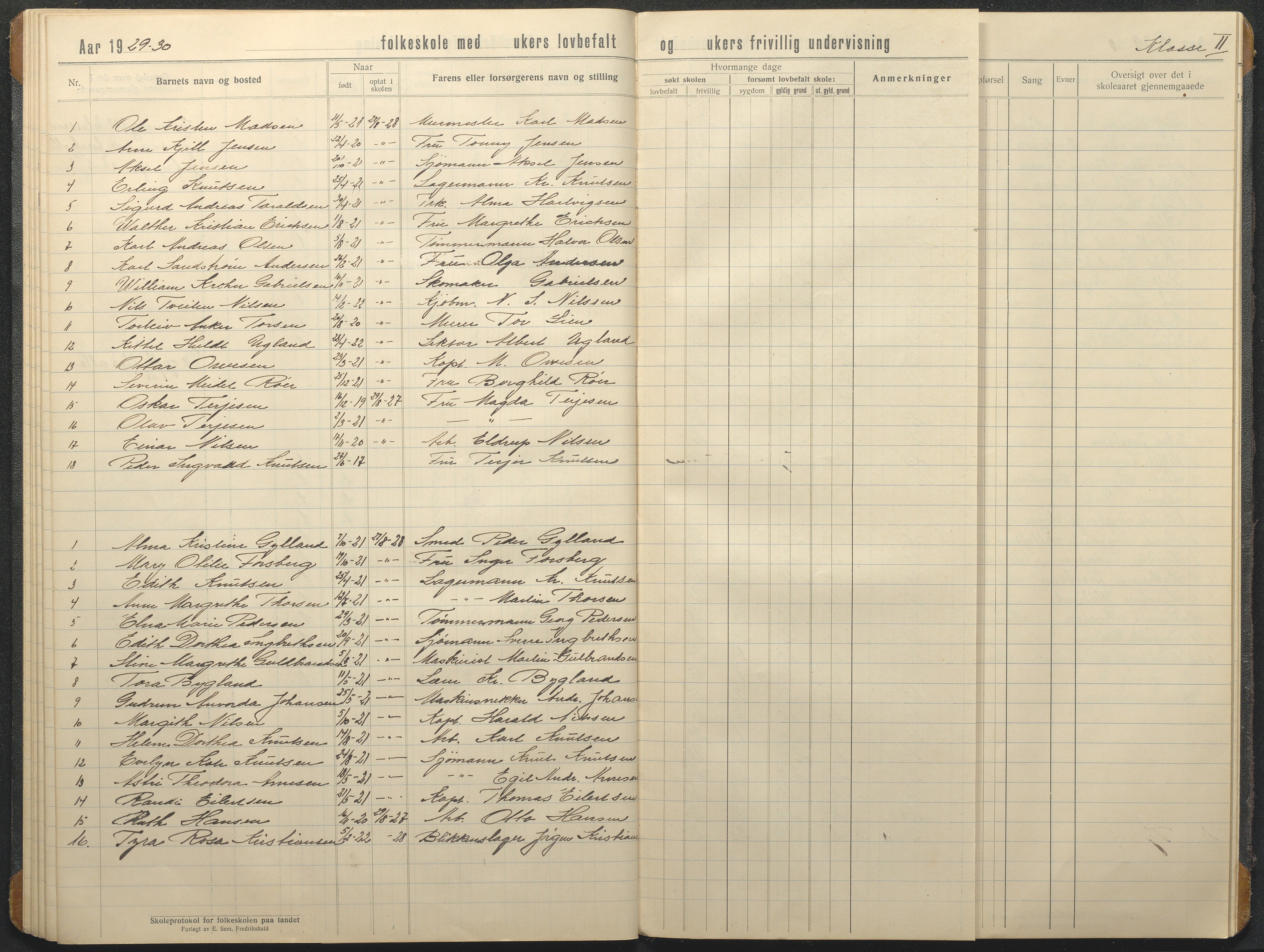 Hisøy kommune frem til 1991, AAKS/KA0922-PK/32/L0020: Skoleprotokoll, 1920-1931