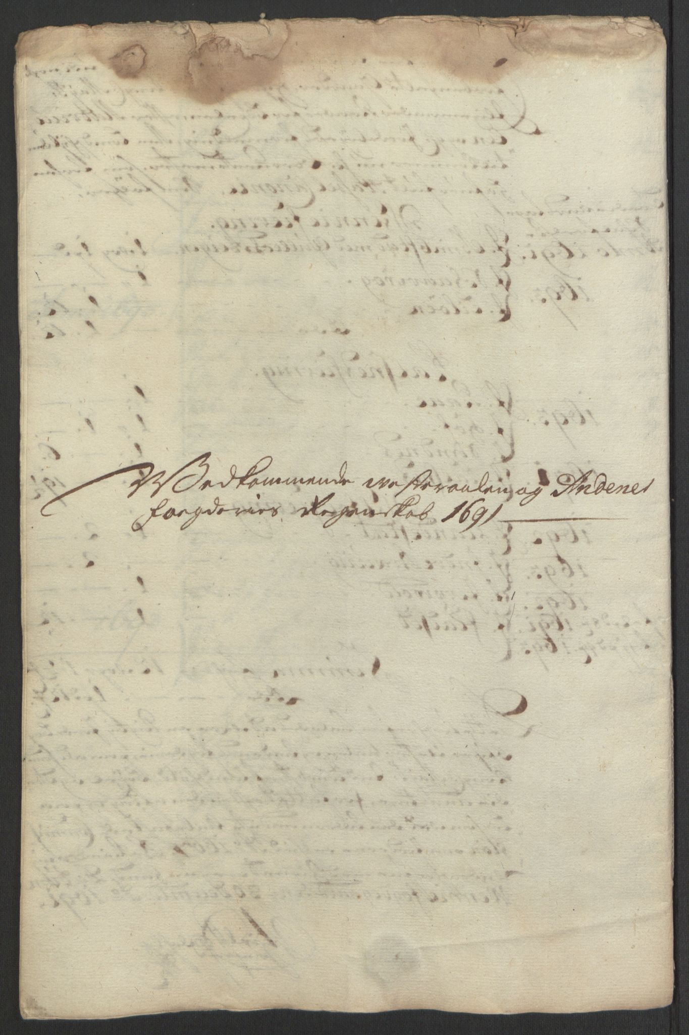 Rentekammeret inntil 1814, Reviderte regnskaper, Fogderegnskap, RA/EA-4092/R67/L4676: Fogderegnskap Vesterålen, Andenes og Lofoten, 1691-1693, s. 54