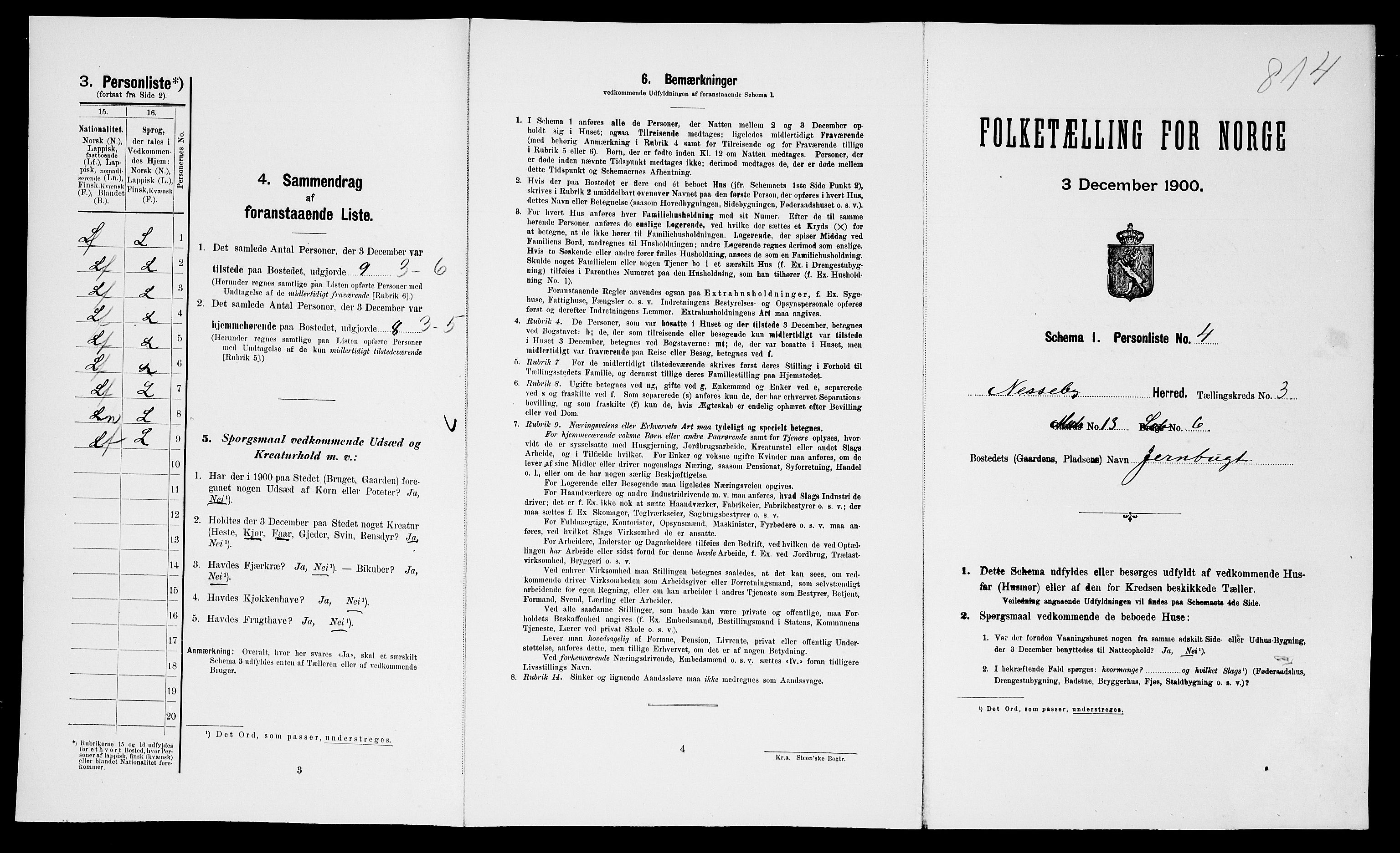 SATØ, Folketelling 1900 for 2027 Nesseby herred, 1900, s. 214