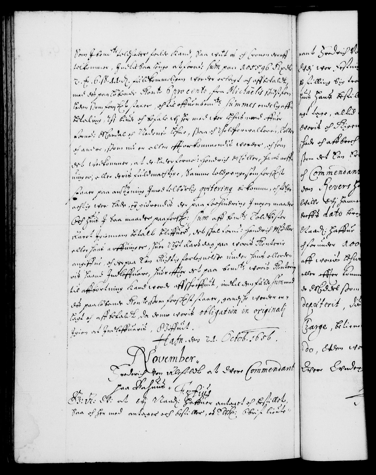 Danske Kanselli 1572-1799, RA/EA-3023/F/Fc/Fca/Fcaa/L0008: Norske registre (mikrofilm), 1651-1656, s. 634b