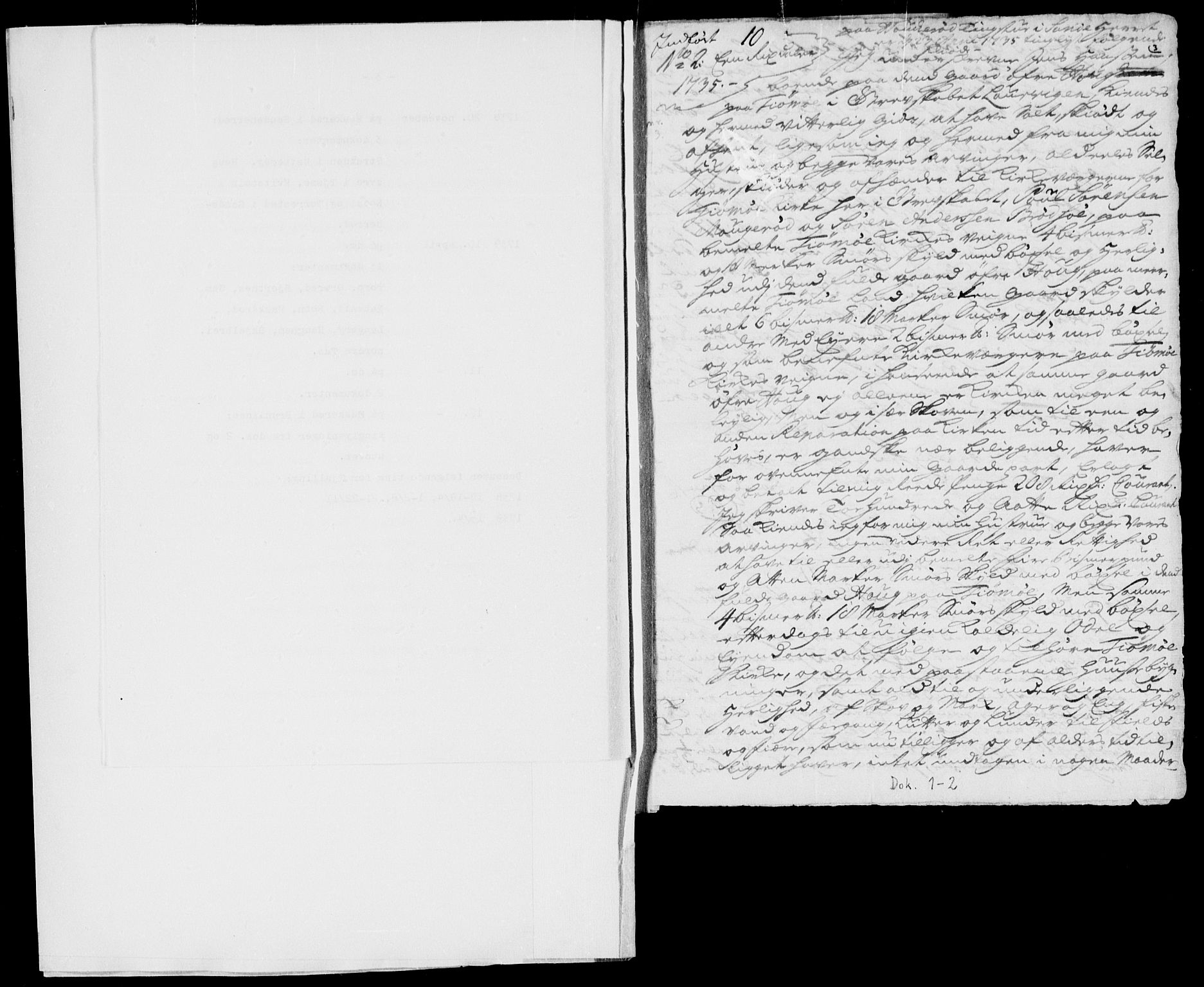 Larvik sorenskriveri, SAKO/A-83/G/Ga/Gaa/L0001a: Pantebok nr. I 1a, 1735-1739, s. 3
