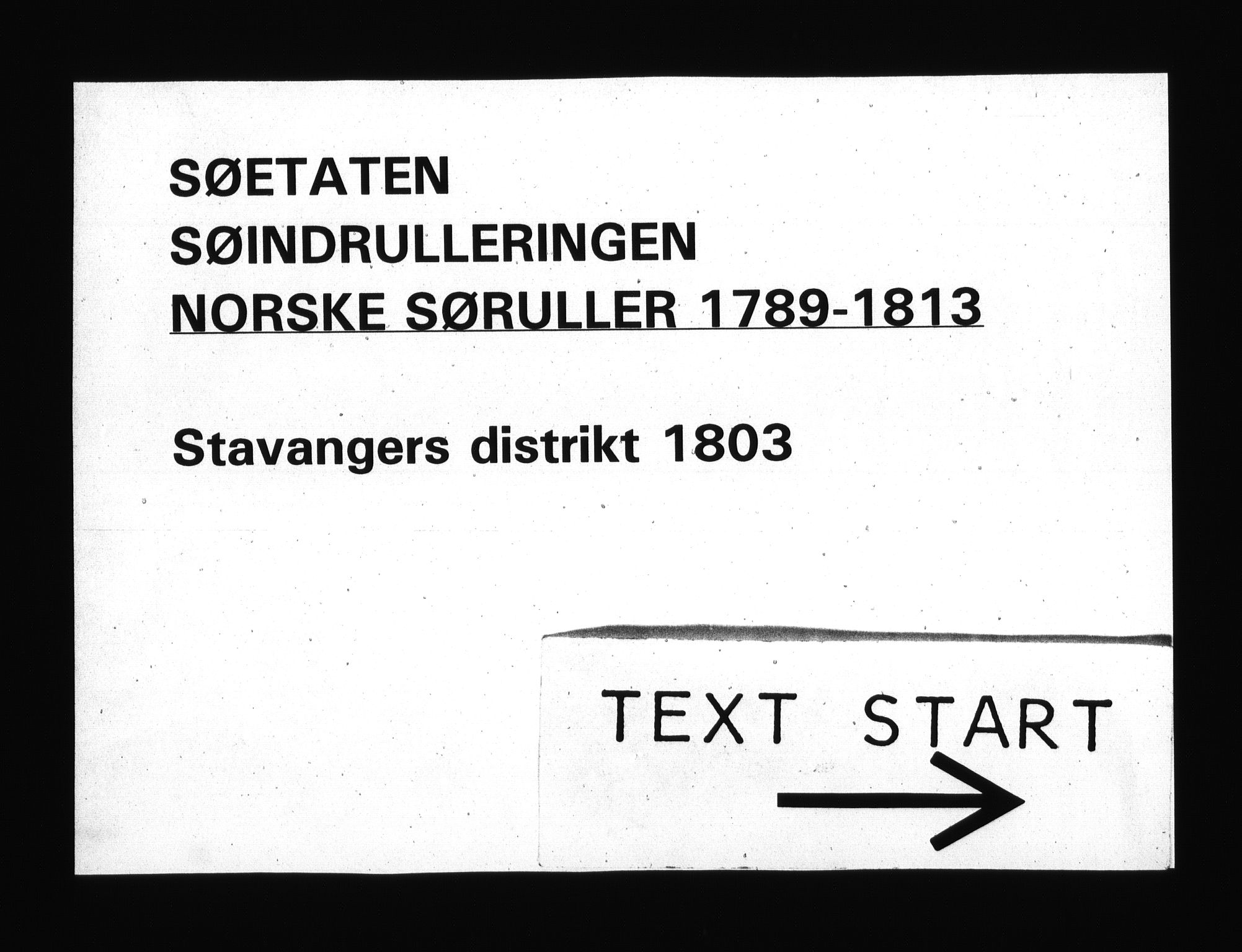 Sjøetaten, RA/EA-3110/F/L0289: Stavanger distrikt, bind 1, 1803