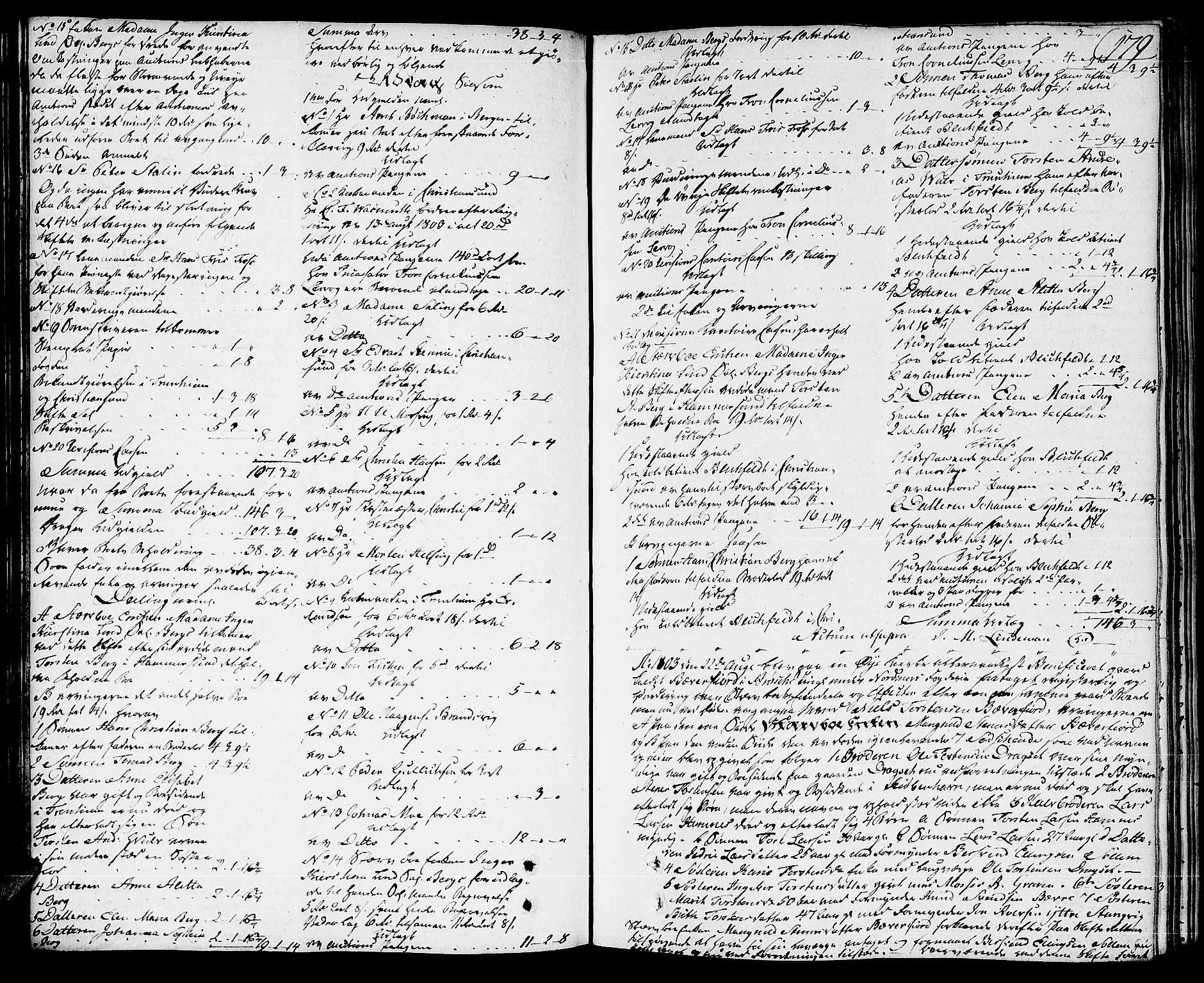 Nordmøre sorenskriveri, AV/SAT-A-4132/1/3/3A/L0023: Skifteprotokoll nr. 21, 1802-1806, s. 178b-179a