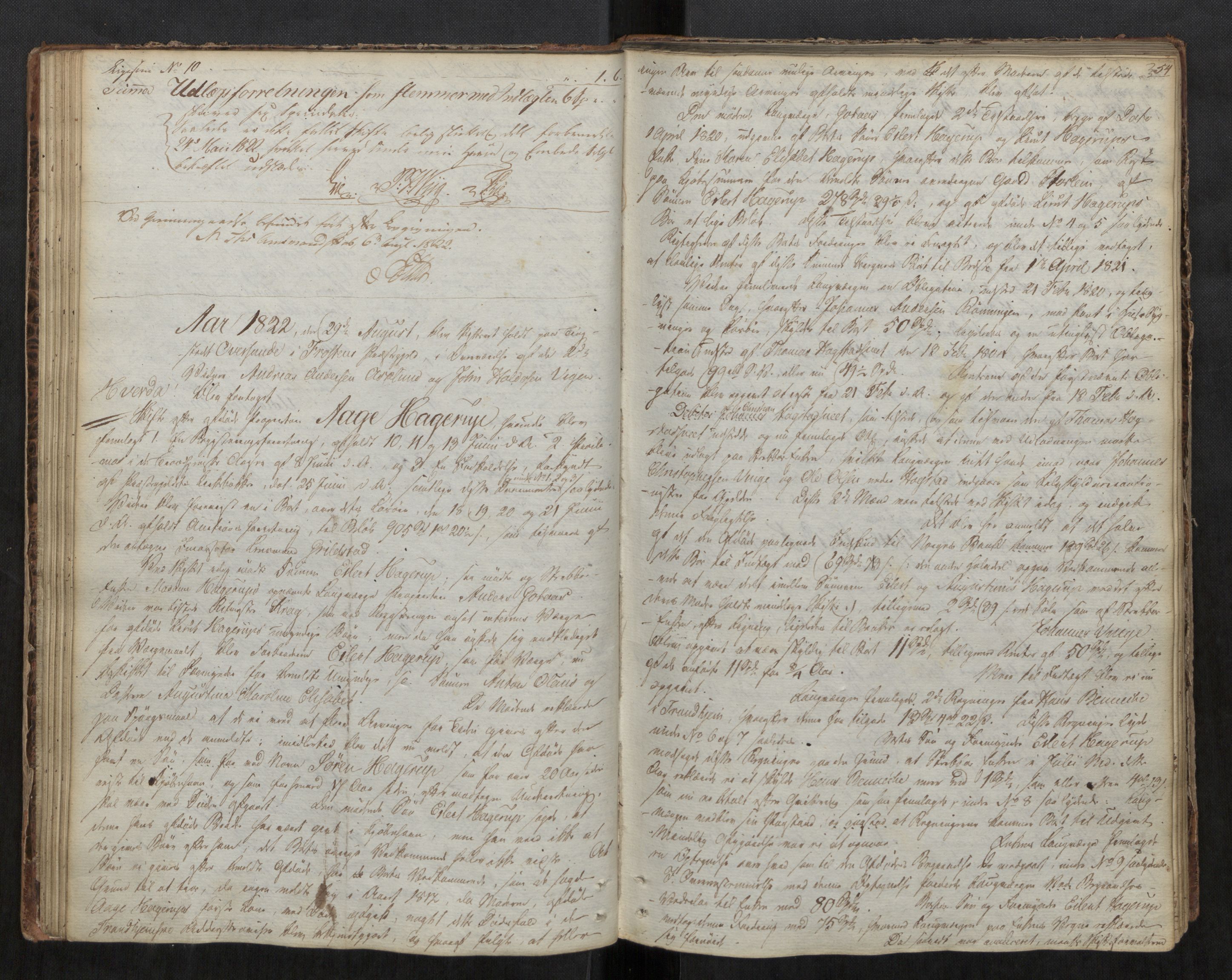 Stjør- og Verdal sorenskriveri, AV/SAT-A-4167/1/3/3A/L0030: Skifteprotokoll 25, 1818-1833, s. 54