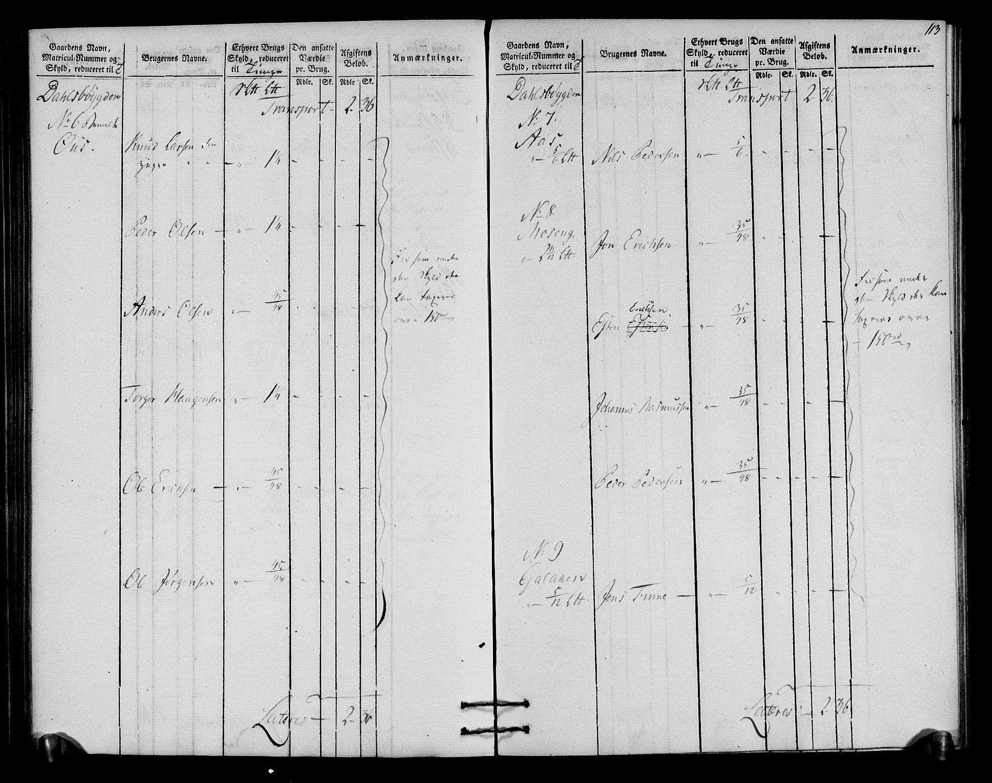 Rentekammeret inntil 1814, Realistisk ordnet avdeling, AV/RA-EA-4070/N/Ne/Nea/L0030: Østerdal fogderi. Oppebørselsregister, 1803-1804, s. 116