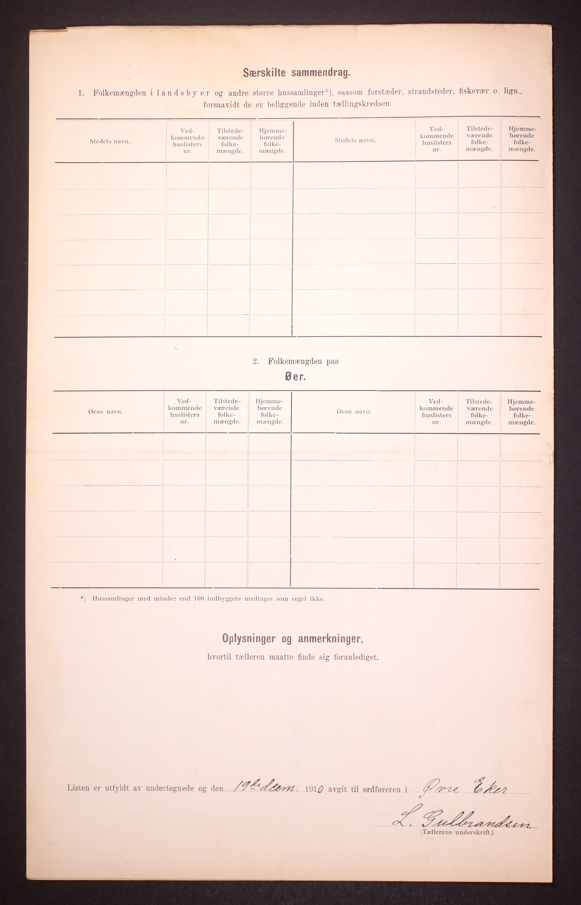 RA, Folketelling 1910 for 0624 Øvre Eiker herred, 1910, s. 9