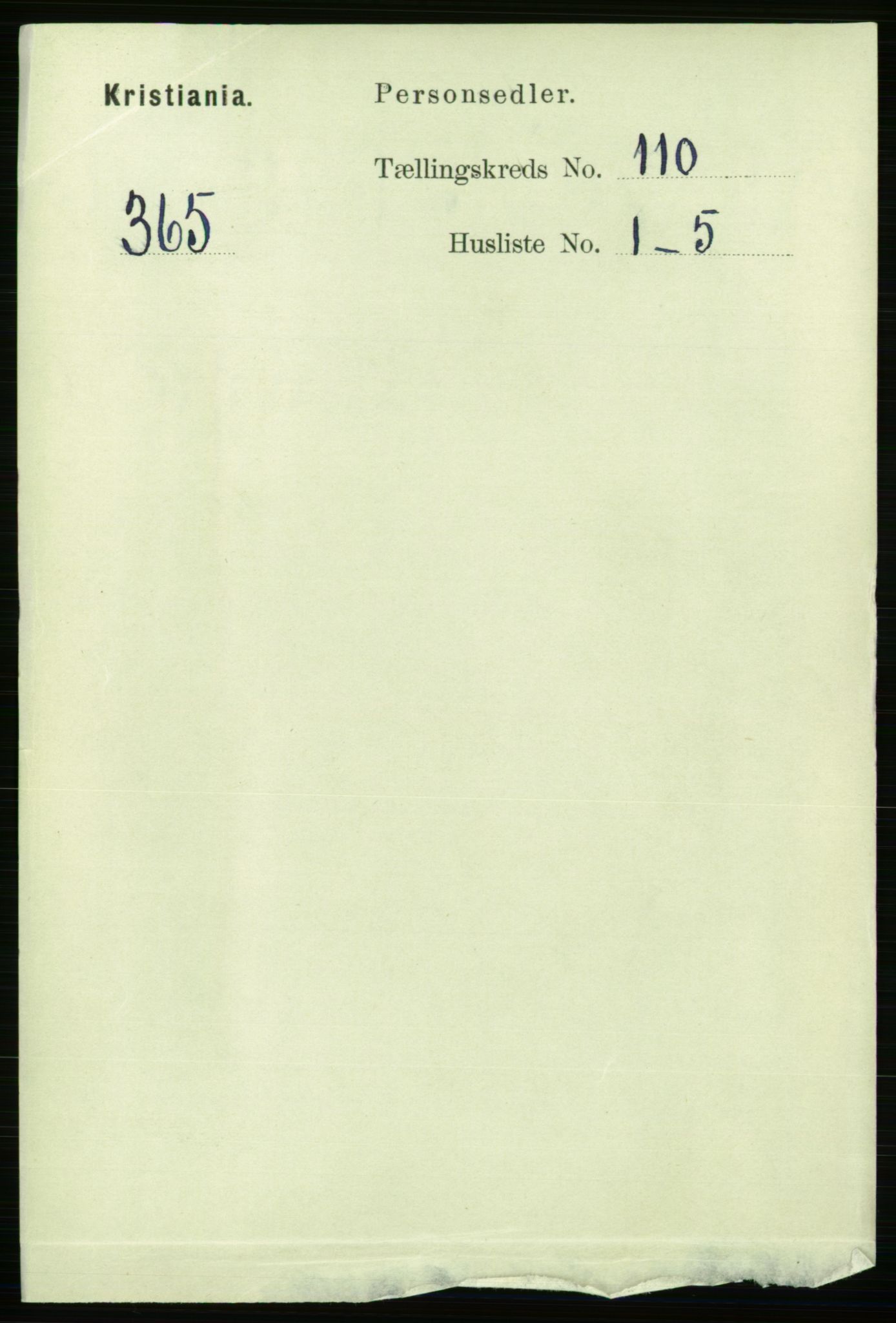 RA, Folketelling 1891 for 0301 Kristiania kjøpstad, 1891, s. 57122