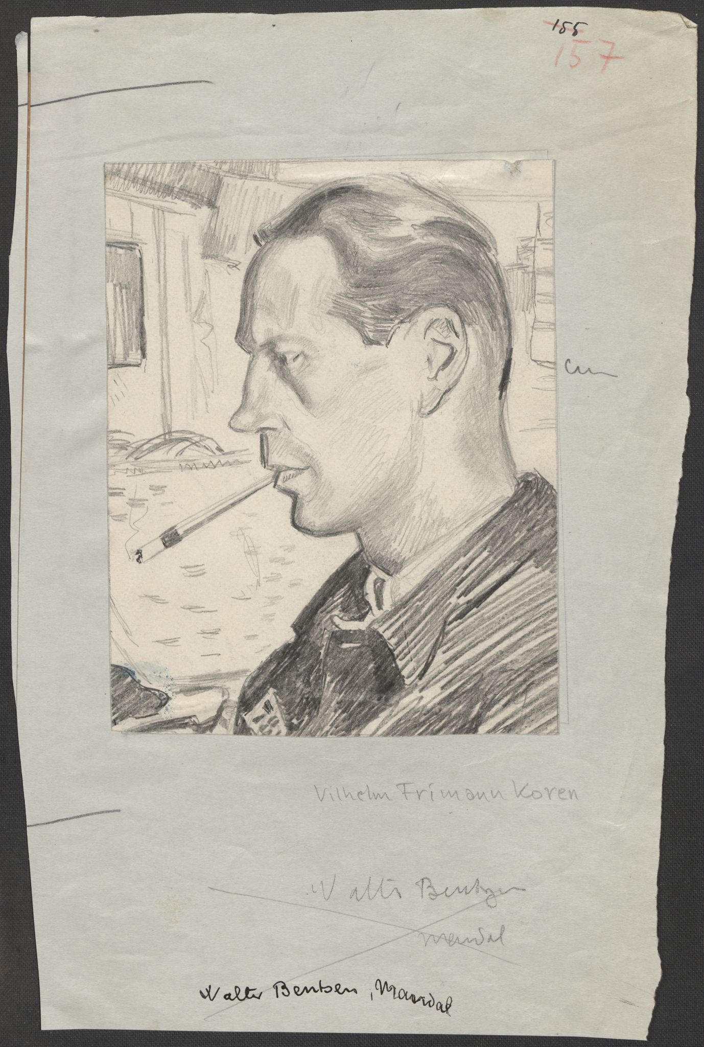Grøgaard, Joachim, RA/PA-1773/F/L0002: Tegninger og tekster, 1942-1945, s. 24