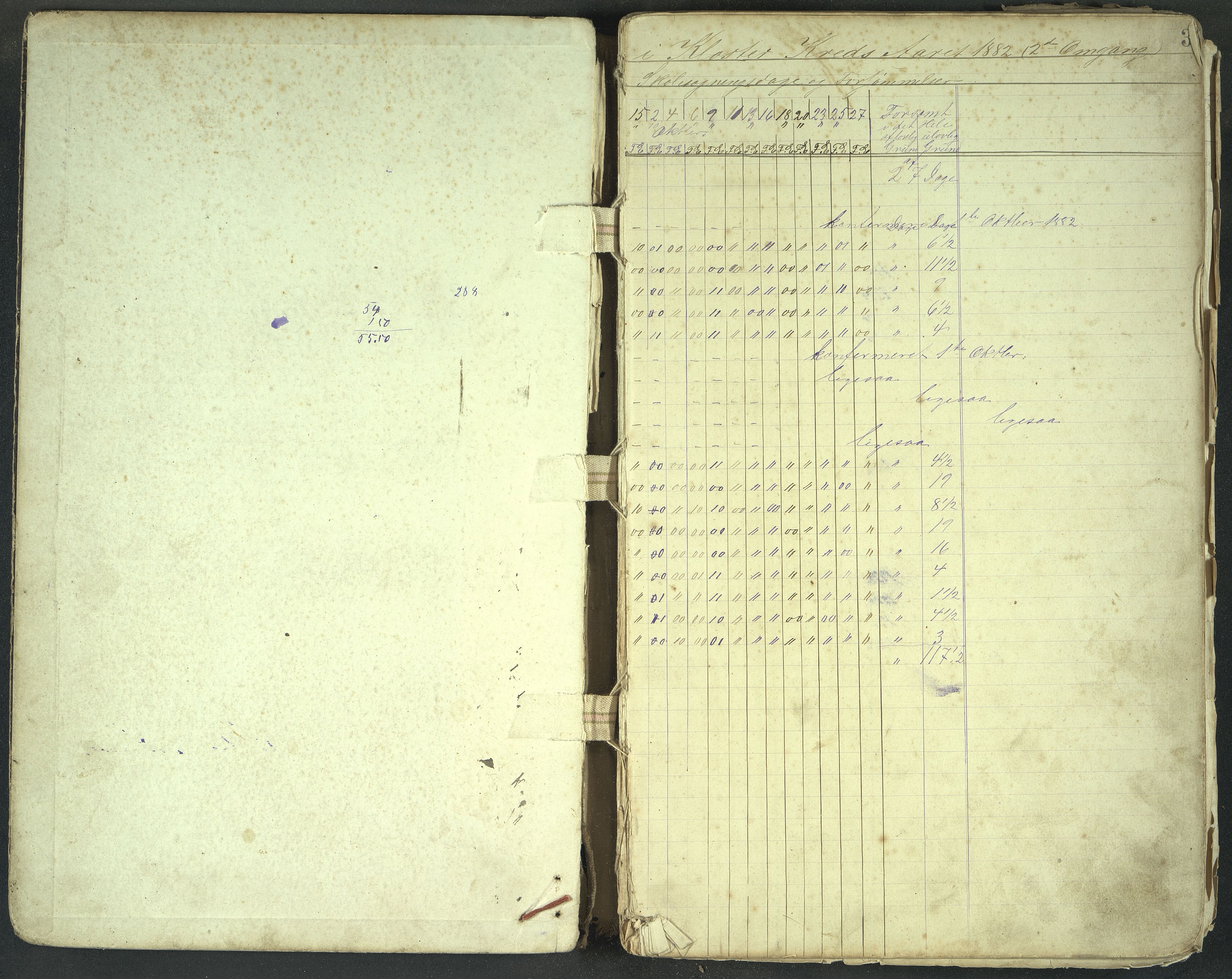 A-0920, Mosterøy kommune. Utstein Kloster skole, BYST/A-0920/G/Ga/L0002: Dagbok, Kloster og Vaula skolekretser, 1882-1889