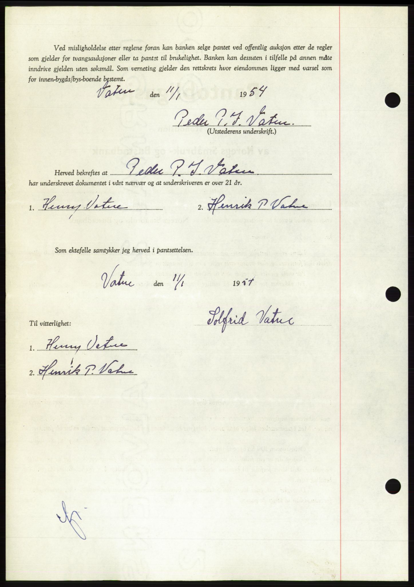 Søre Sunnmøre sorenskriveri, AV/SAT-A-4122/1/2/2C/L0124: Pantebok nr. 12B, 1953-1954, Dagboknr: 114/1954