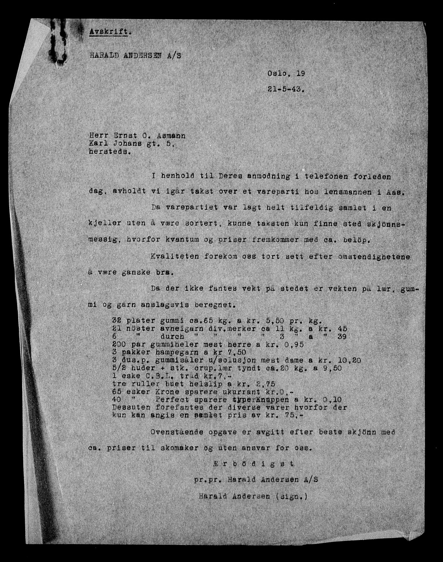 Justisdepartementet, Tilbakeføringskontoret for inndratte formuer, AV/RA-S-1564/H/Hc/Hcc/L0982: --, 1945-1947, s. 41