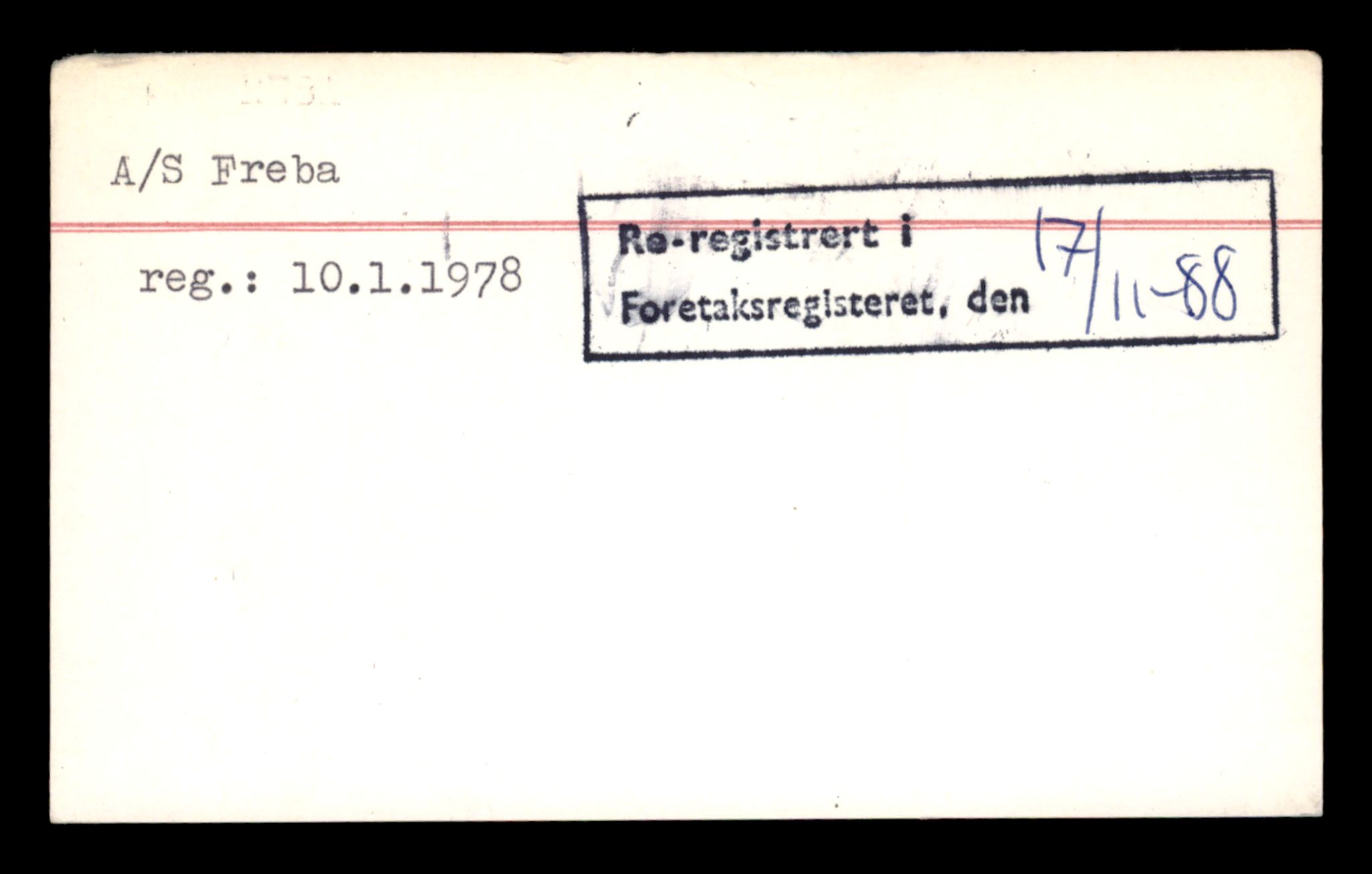 Oslo byfogd, Handelsregisteret, SAT/A-10867/G/Ga/Gad/L0010: Kartotekkort, Fre-Gp, 1890-1990