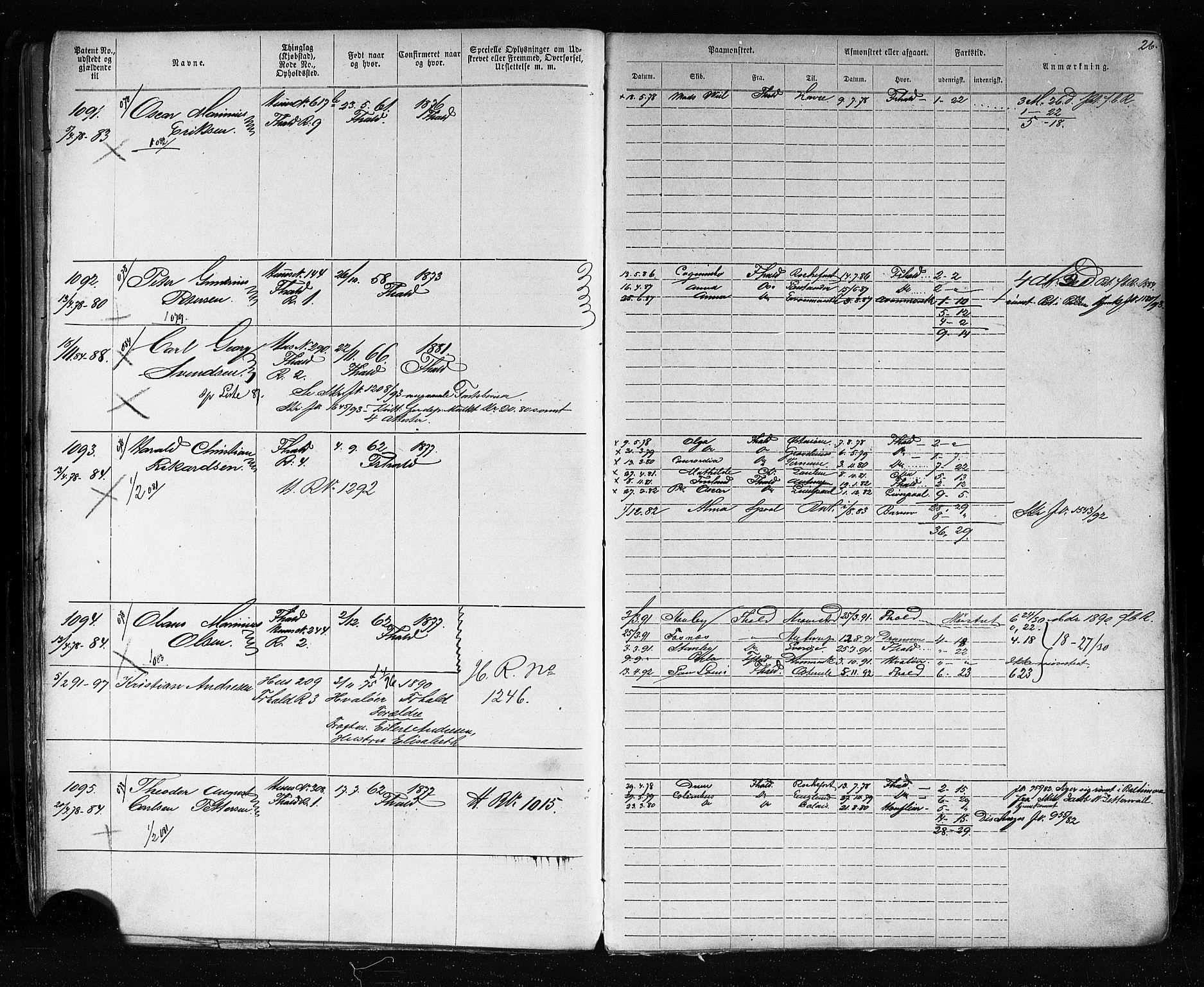 Halden mønstringskontor, AV/SAO-A-10569a/F/Fc/Fca/L0005: Annotasjonsrulle, 1875-1910, s. 29