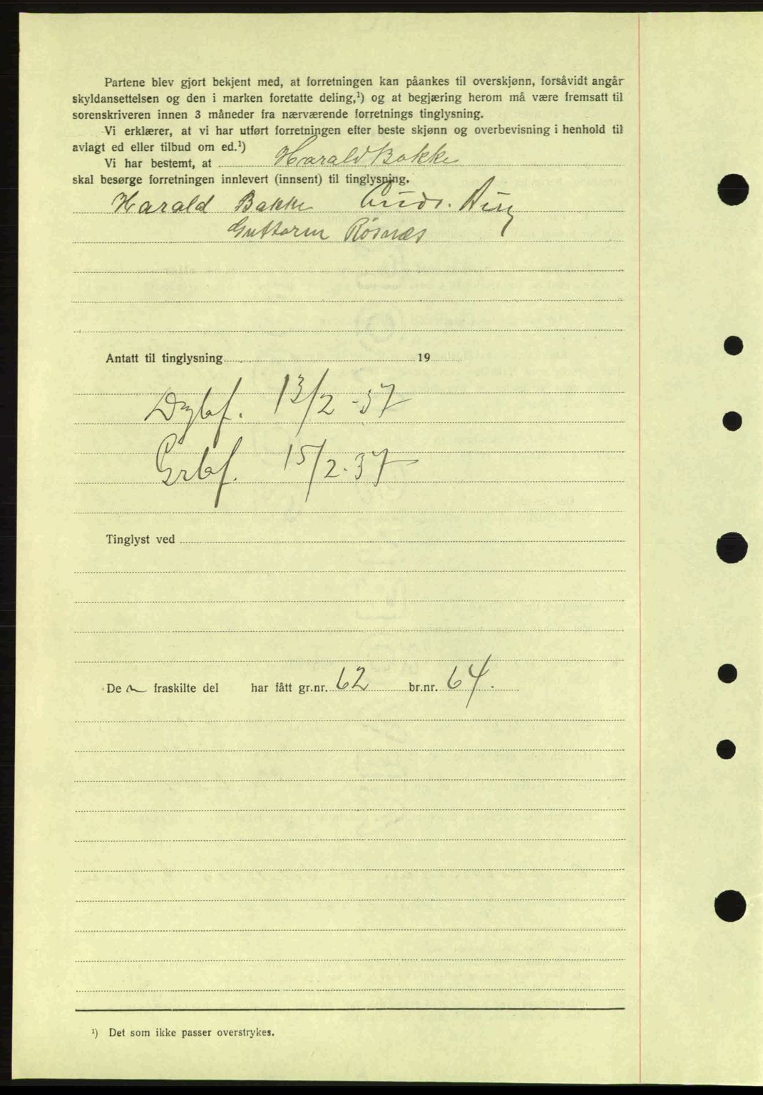 Idd og Marker sorenskriveri, AV/SAO-A-10283/G/Gb/Gbb/L0001: Pantebok nr. A1, 1936-1937, Dagboknr: 154/1937