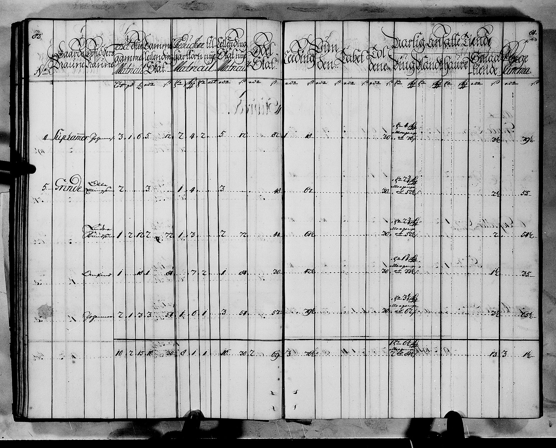 Rentekammeret inntil 1814, Realistisk ordnet avdeling, RA/EA-4070/N/Nb/Nbf/L0145: Ytre Sogn matrikkelprotokoll, 1723, s. 44