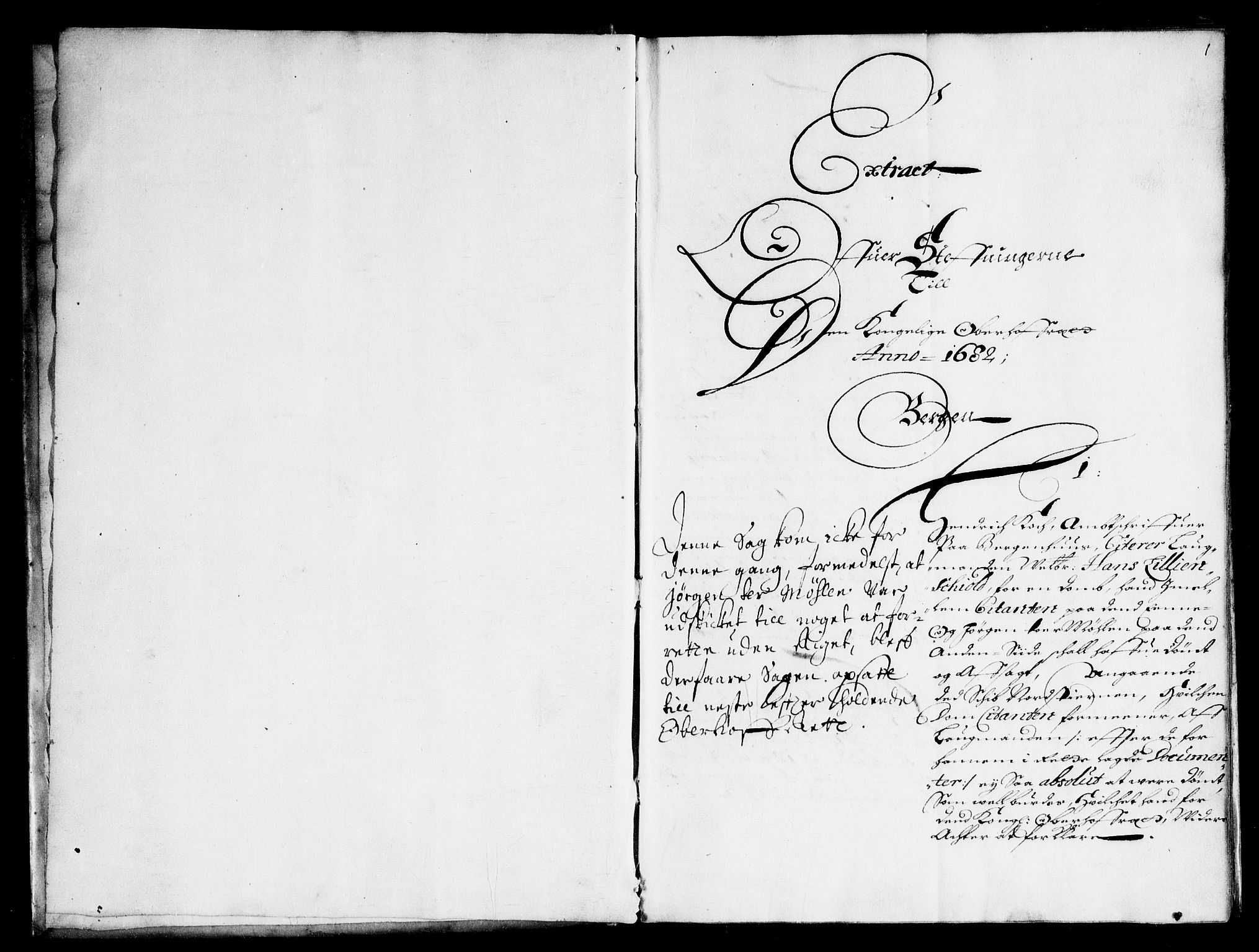 Overhoffretten 1667-1797, RA/EA-2884/Ad/L0244: Ekstraktprotokoll, 1682, s. 0-1