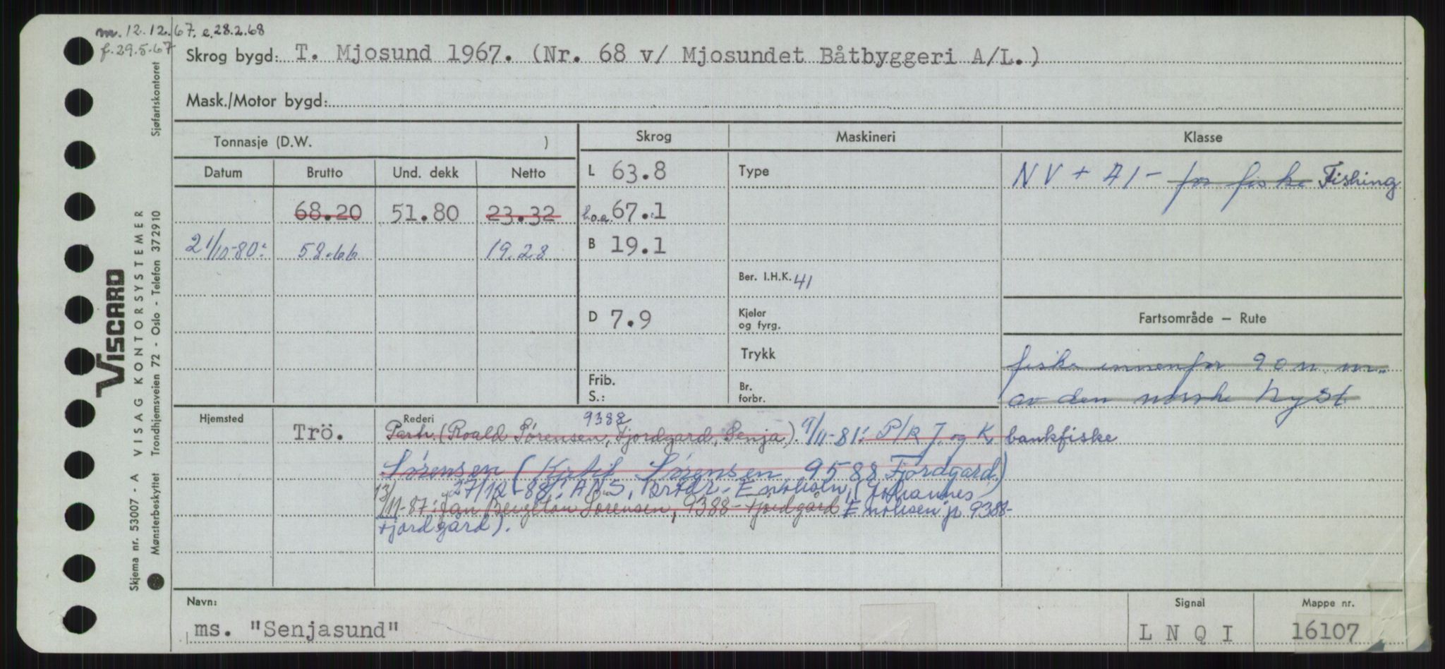 Sjøfartsdirektoratet med forløpere, Skipsmålingen, RA/S-1627/H/Ha/L0005/0001: Fartøy, S-Sven / Fartøy, S-Skji, s. 337