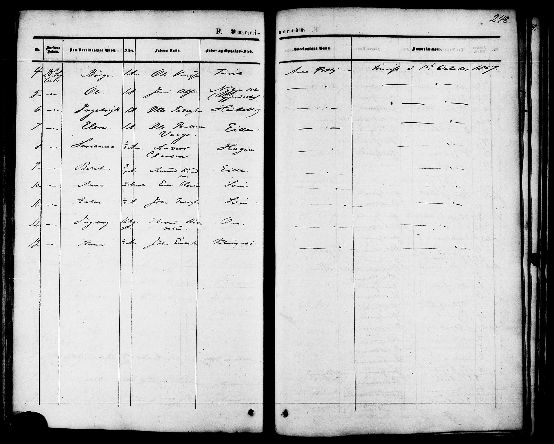 Ministerialprotokoller, klokkerbøker og fødselsregistre - Møre og Romsdal, AV/SAT-A-1454/542/L0552: Ministerialbok nr. 542A02, 1854-1884, s. 248