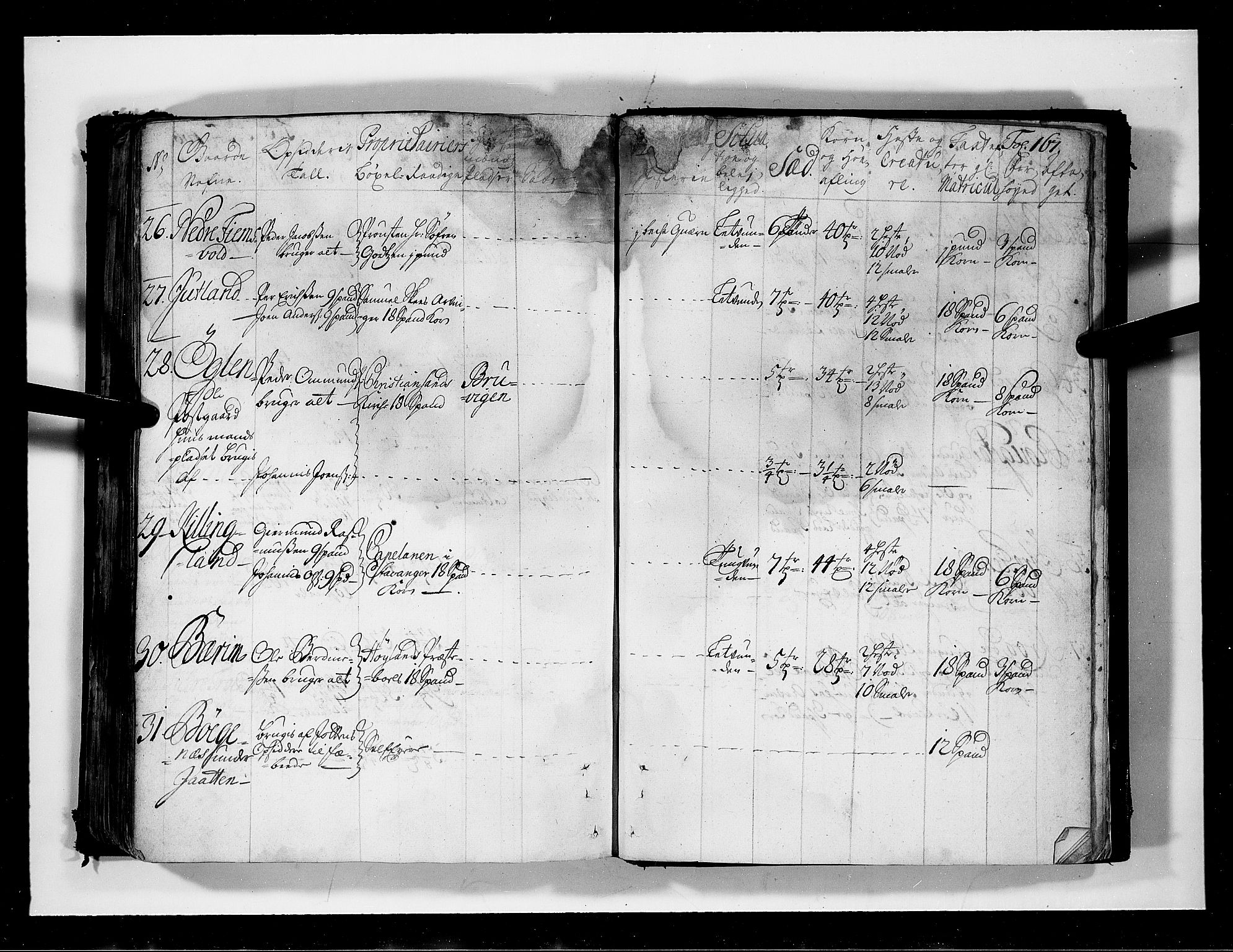 Rentekammeret inntil 1814, Realistisk ordnet avdeling, AV/RA-EA-4070/N/Nb/Nbf/L0131: Jæren og Dalane eksaminasjonsprotokoll, 1723, s. 169