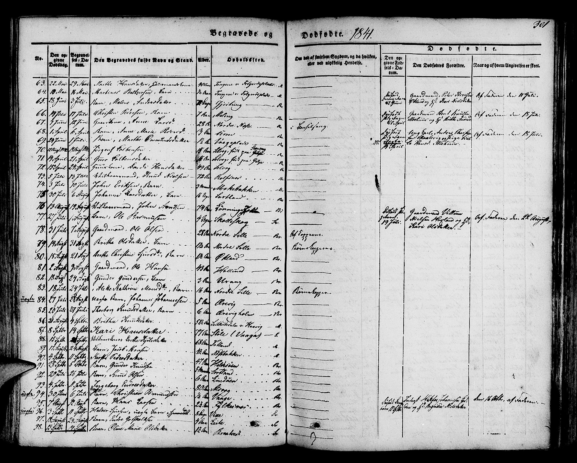 Finnås sokneprestembete, AV/SAB-A-99925/H/Ha/Haa/Haaa/L0006: Ministerialbok nr. A 6, 1836-1850, s. 301