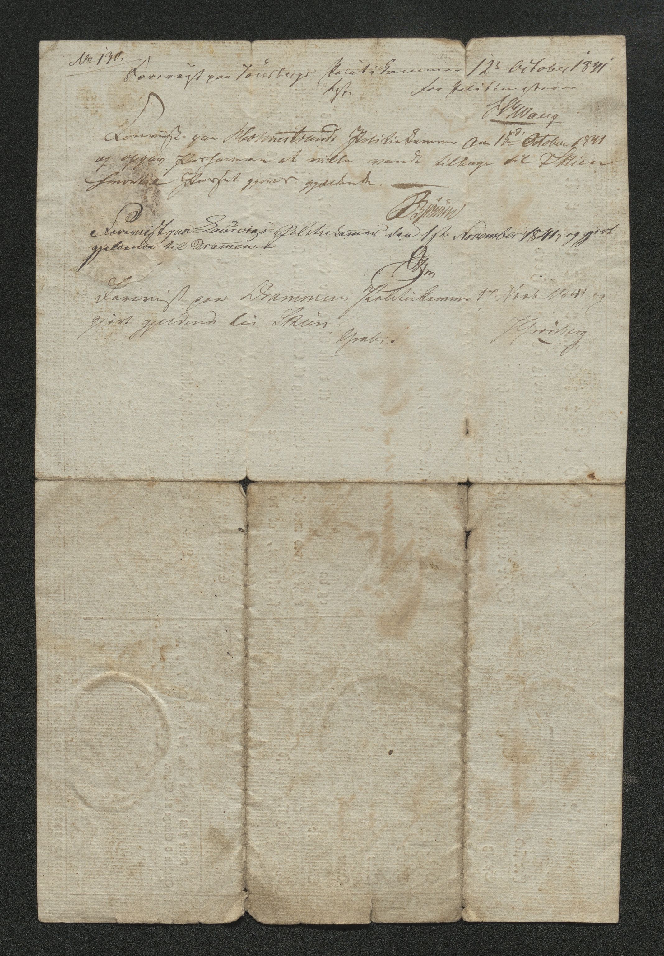 Drammen politikammer, SAKO/A-623/I/Ia/Iab/L0006: Innleverte pass, 1841-1842, s. 295