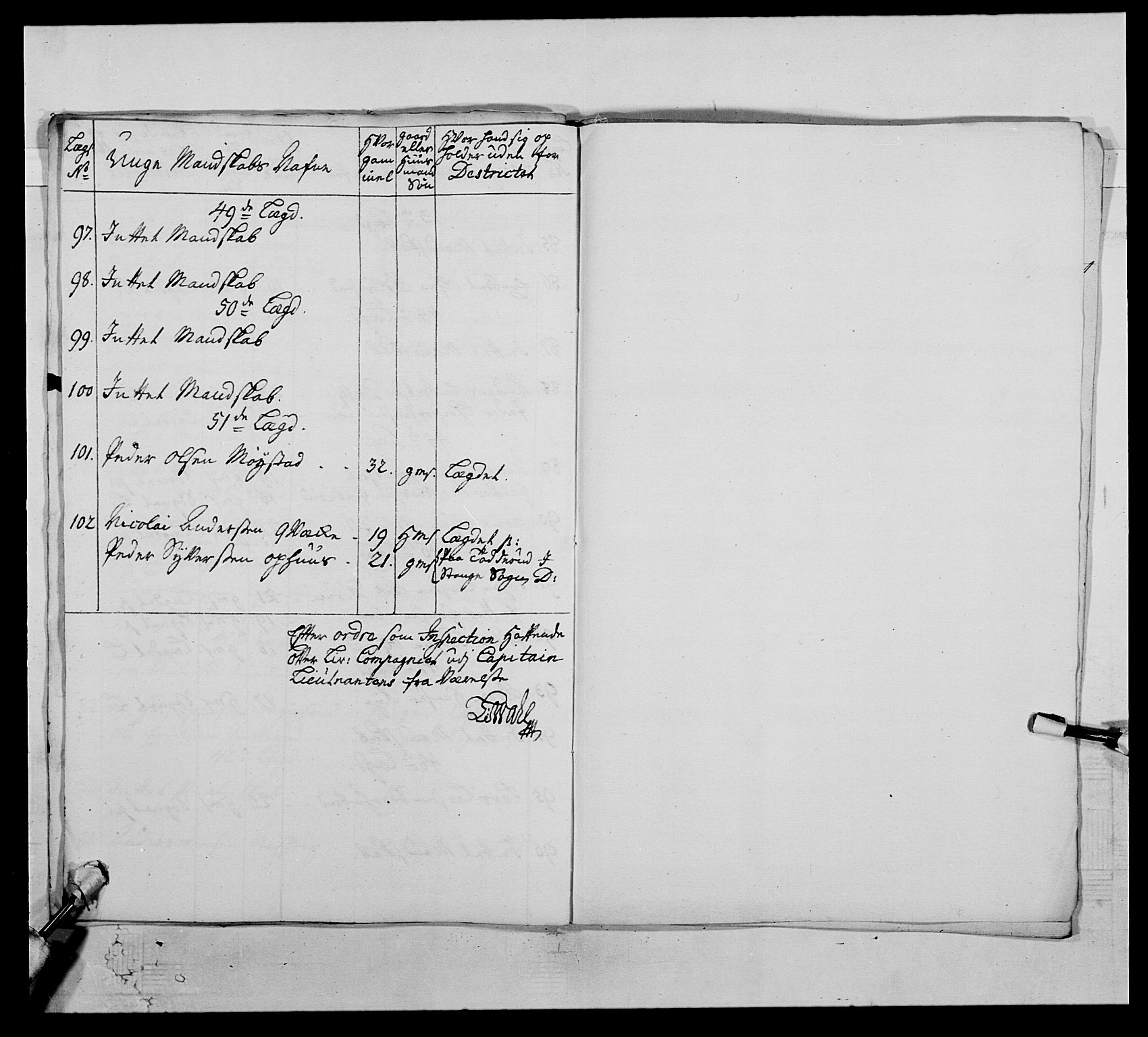 Kommanderende general (KG I) med Det norske krigsdirektorium, AV/RA-EA-5419/E/Ea/L0503: 1. Opplandske regiment, 1756-1761, s. 245