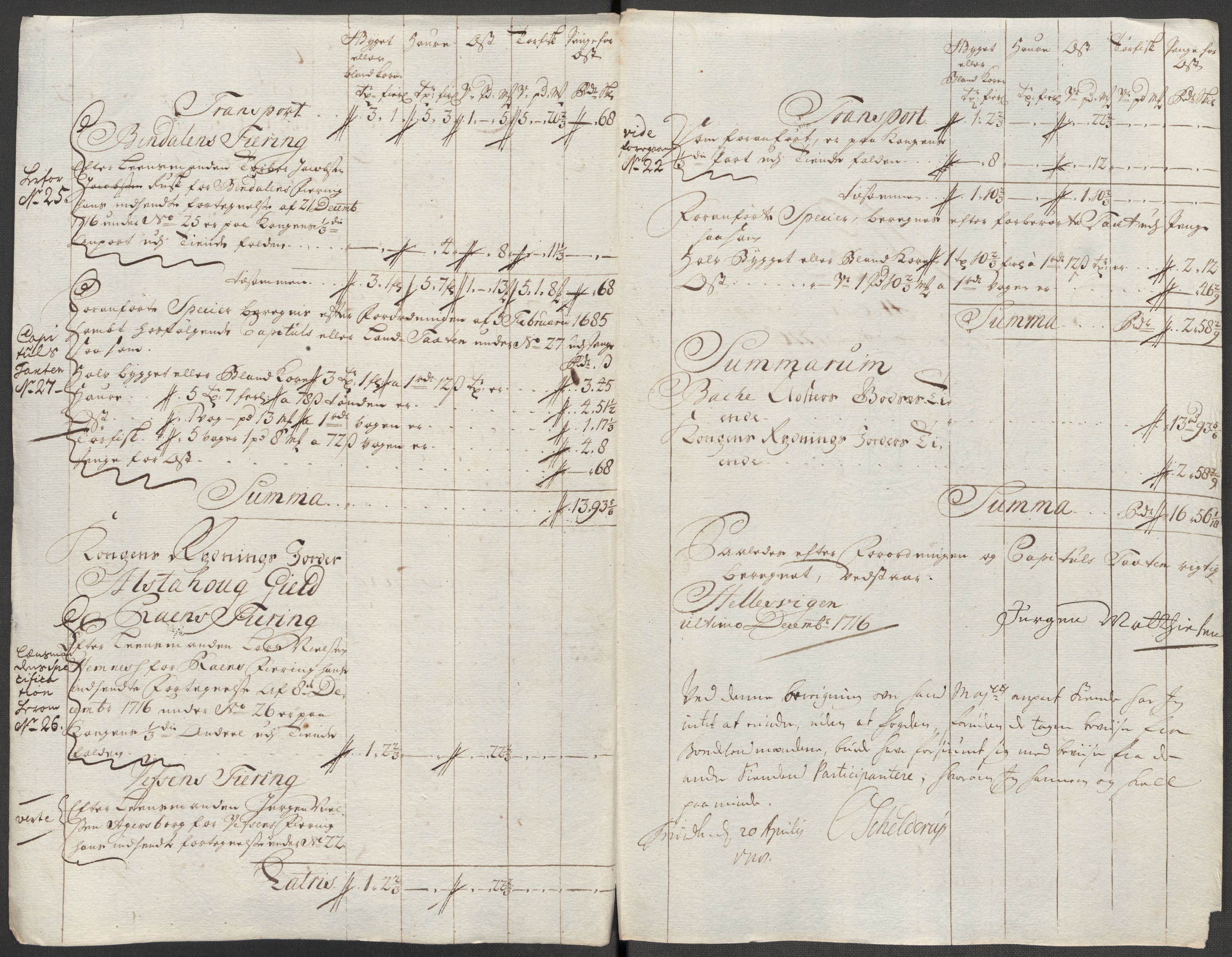 Rentekammeret inntil 1814, Reviderte regnskaper, Fogderegnskap, AV/RA-EA-4092/R65/L4514: Fogderegnskap Helgeland, 1716, s. 216