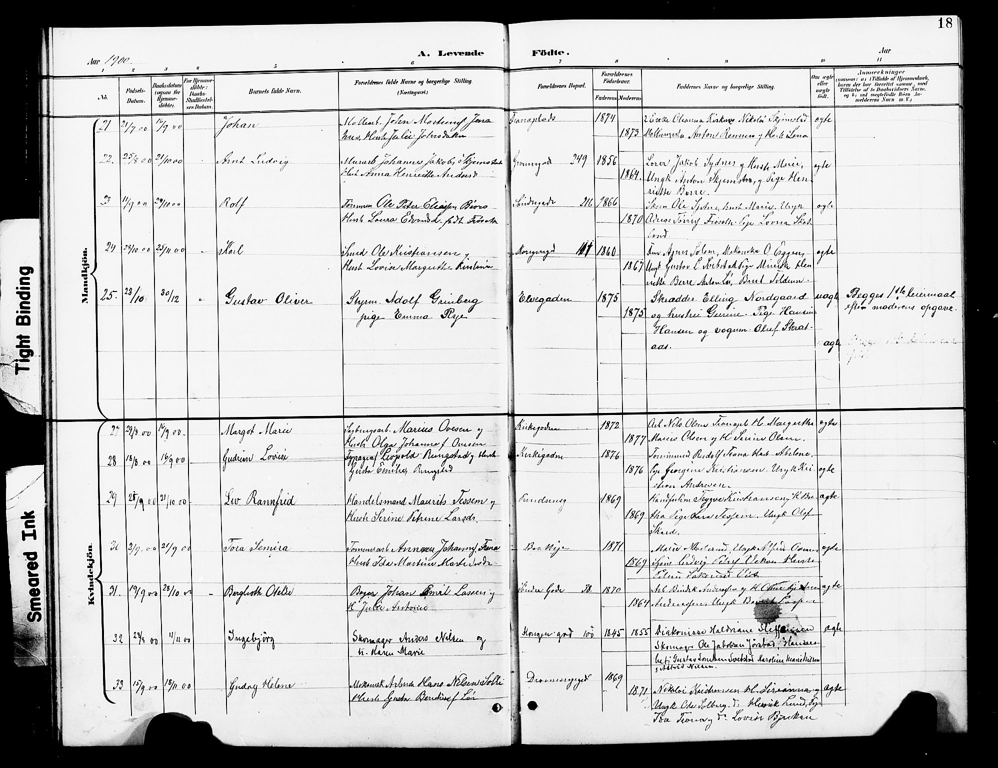 Ministerialprotokoller, klokkerbøker og fødselsregistre - Nord-Trøndelag, SAT/A-1458/739/L0375: Klokkerbok nr. 739C03, 1898-1908, s. 18