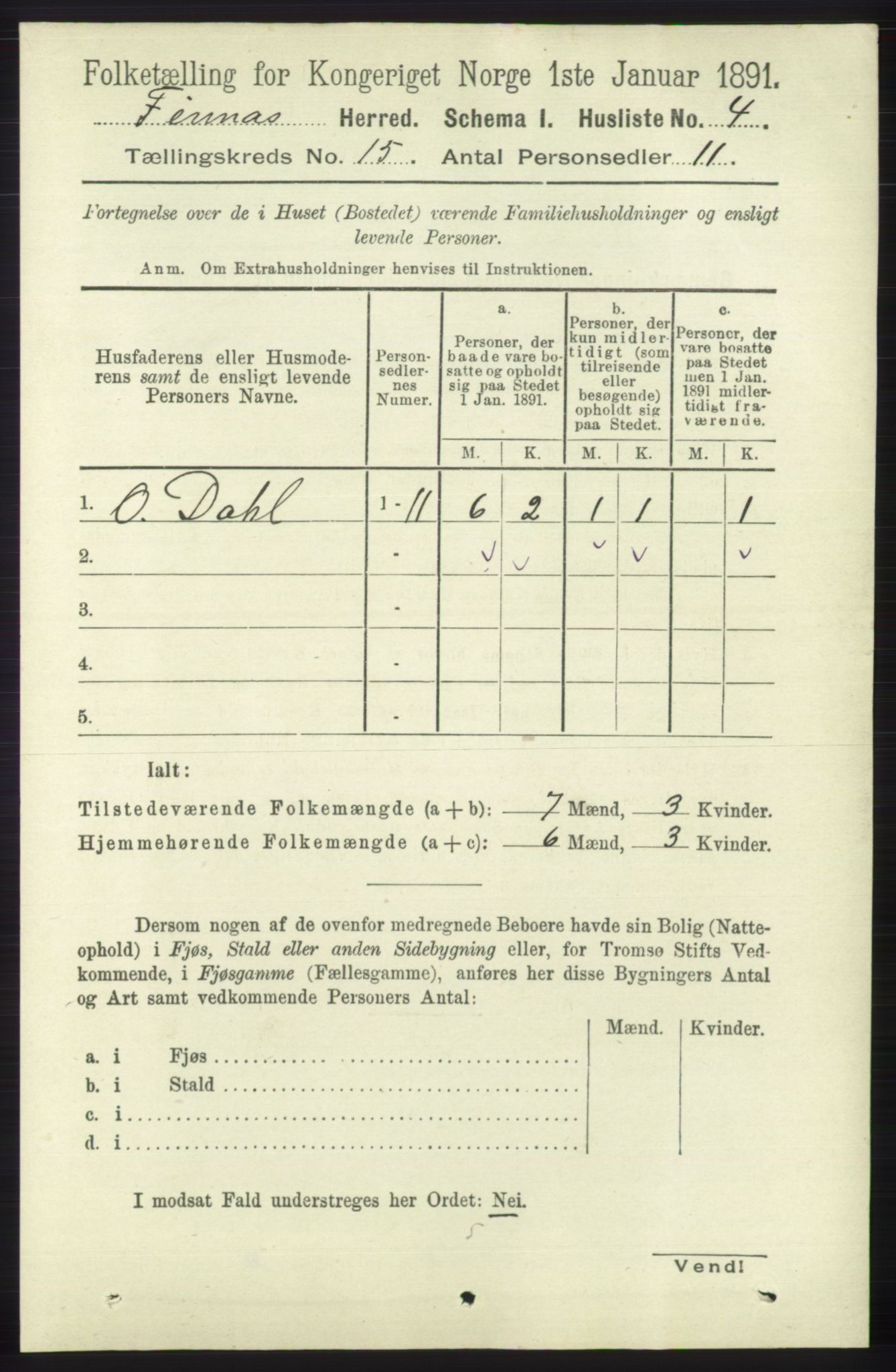 RA, Folketelling 1891 for 1218 Finnås herred, 1891, s. 5938