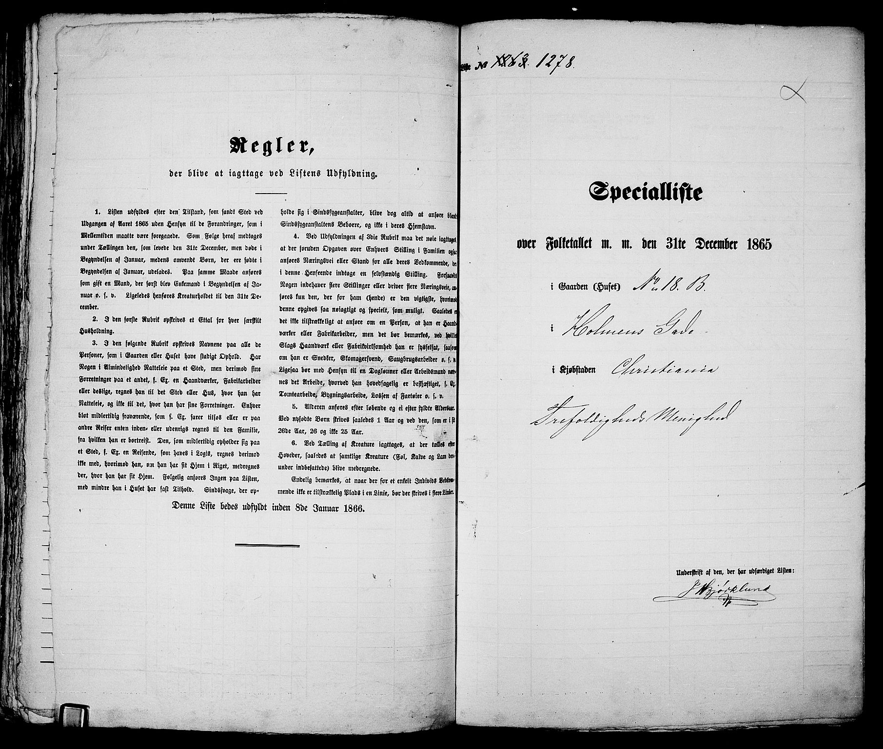 RA, Folketelling 1865 for 0301 Kristiania kjøpstad, 1865, s. 2898