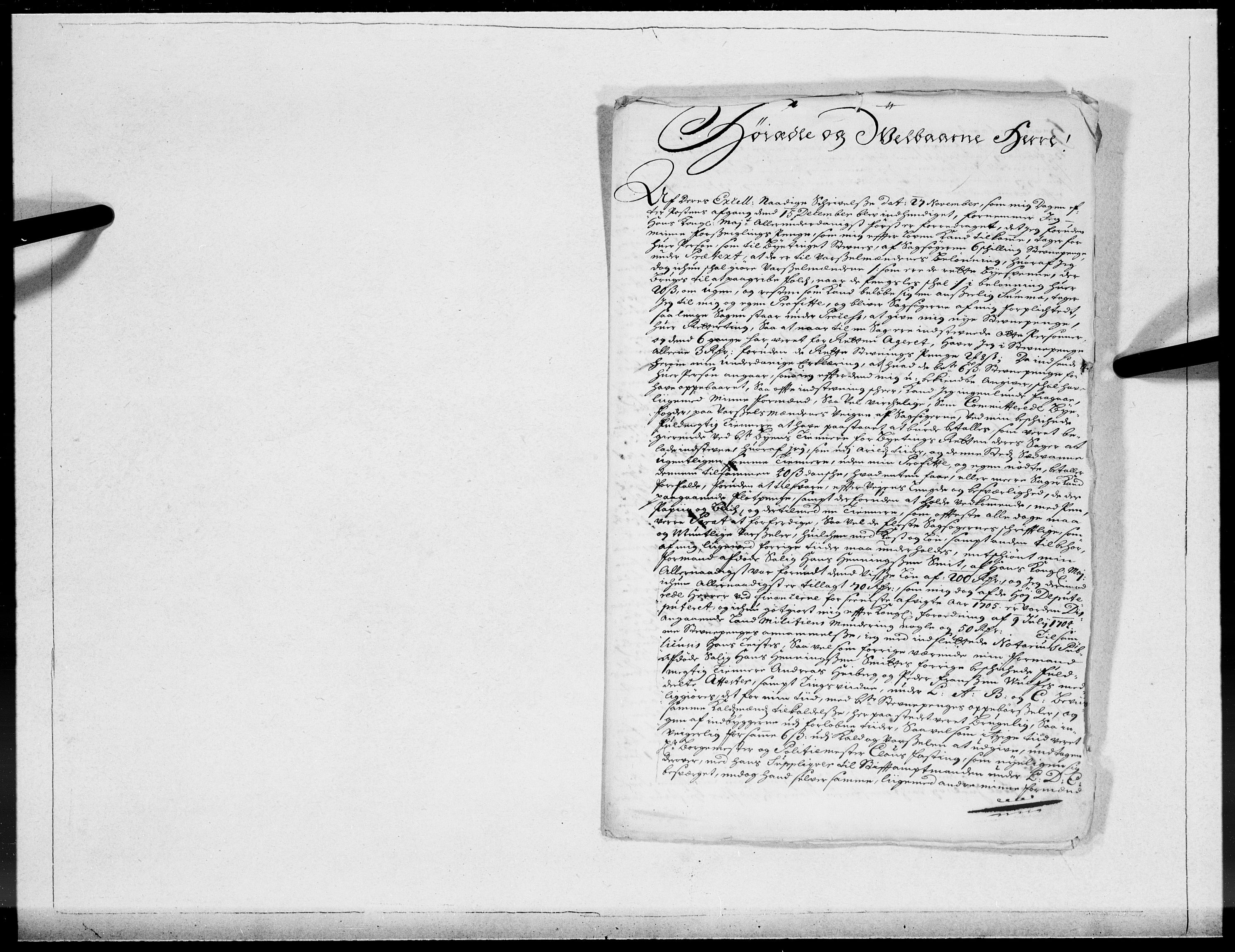 Danske Kanselli 1572-1799, RA/EA-3023/F/Fc/Fcc/Fcca/L0061: Norske innlegg 1572-1799, 1707, s. 511