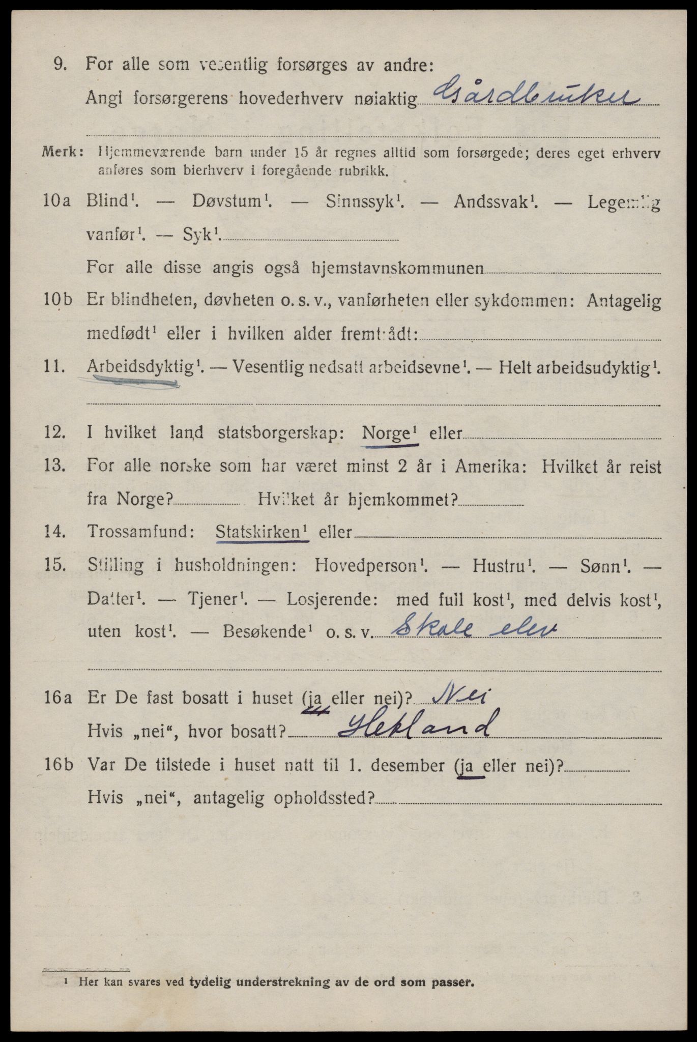 SAST, Folketelling 1920 for 1126 Hetland herred, 1920, s. 8194