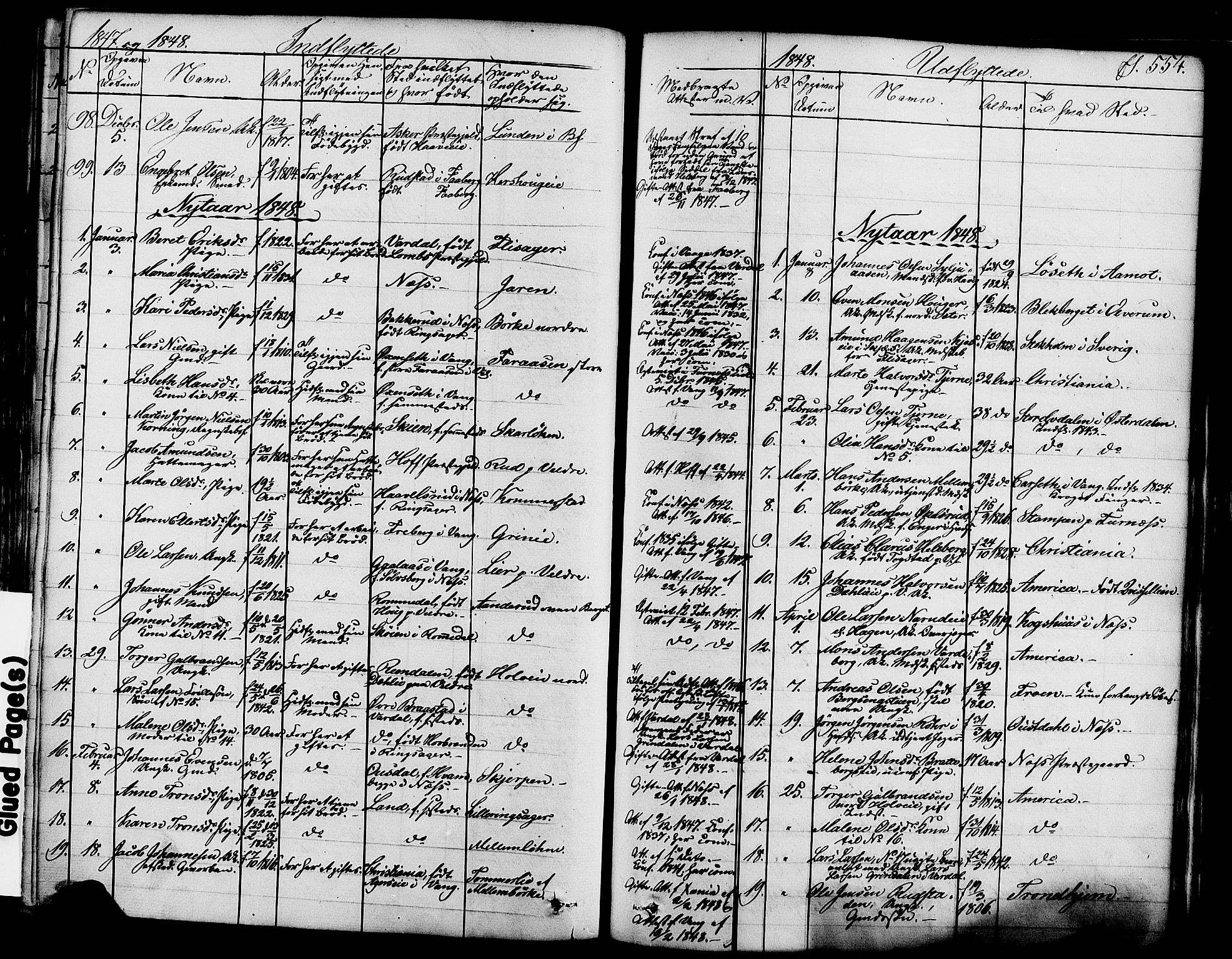 Ringsaker prestekontor, AV/SAH-PREST-014/K/Ka/L0008: Ministerialbok nr. 8, 1837-1850, s. 554
