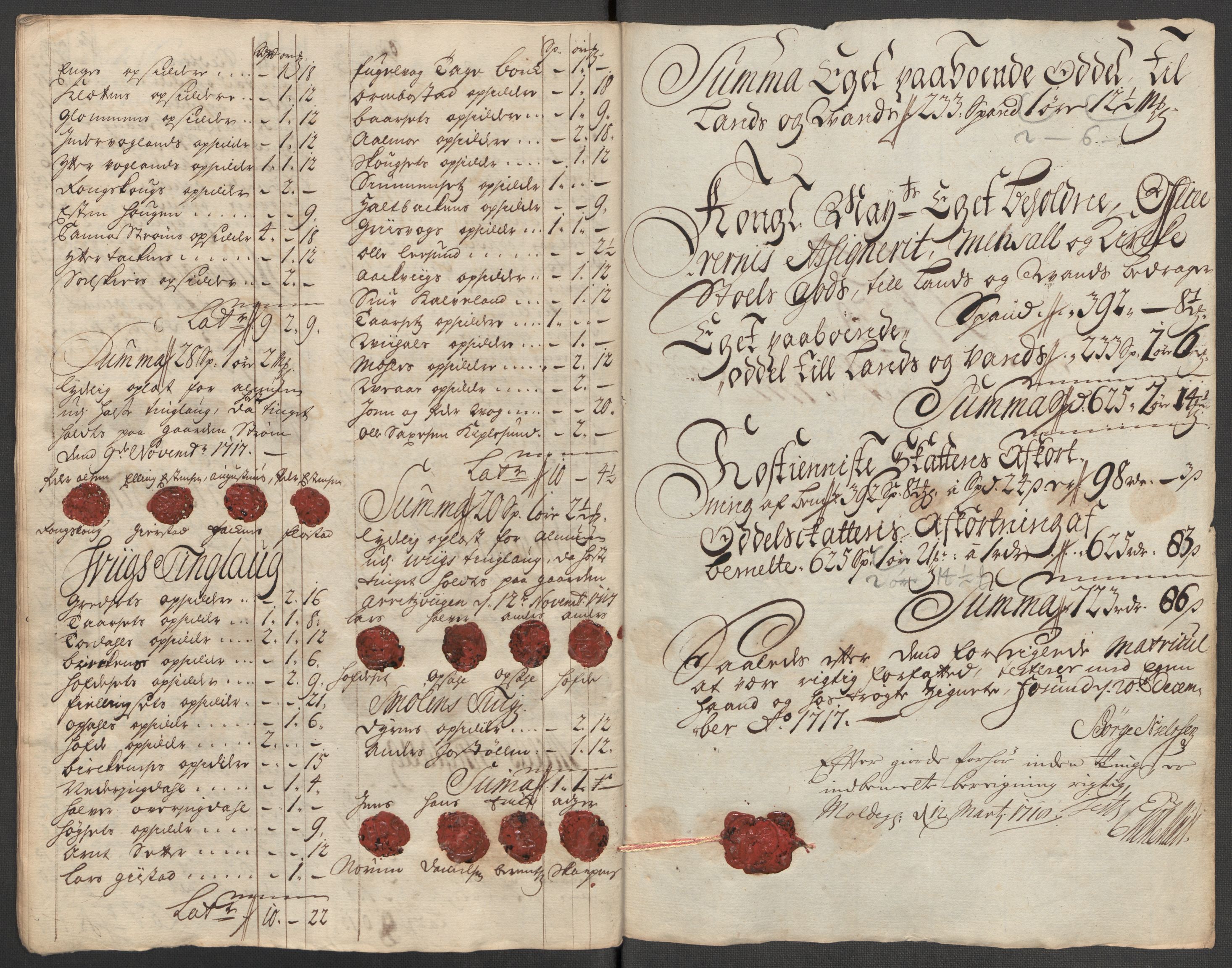 Rentekammeret inntil 1814, Reviderte regnskaper, Fogderegnskap, RA/EA-4092/R56/L3750: Fogderegnskap Nordmøre, 1717, s. 242