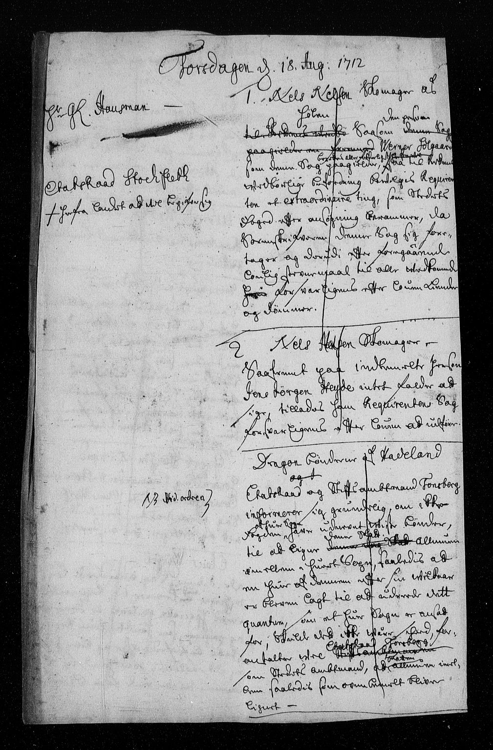 Stattholderembetet 1572-1771, AV/RA-EA-2870/Aa/L0004: Konsept til voteringsprotokoll, 1712, s. 242