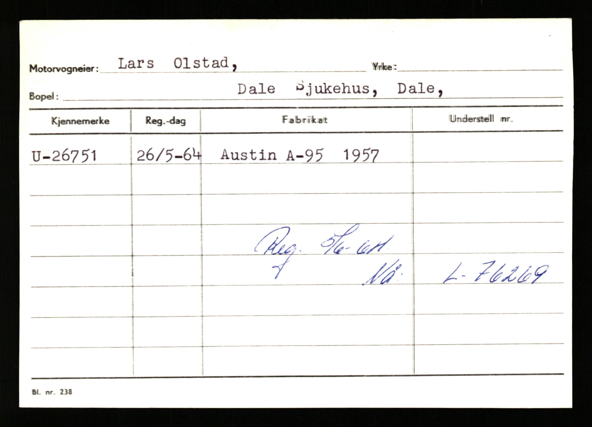 Stavanger trafikkstasjon, AV/SAST-A-101942/0/G/L0005: Registreringsnummer: 23000 - 34245, 1930-1971, s. 1269