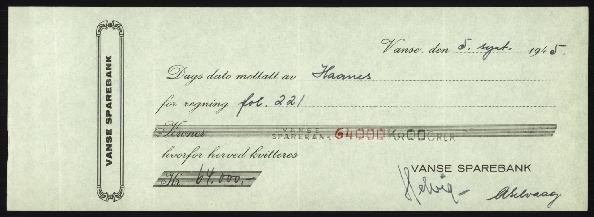 Forsvarsdepartementet, 10. kontor / Oppgjørskontoret, AV/RA-RAFA-1225/D/Db/L0180: Lista oppgjørskontor, 1942-1952, s. 80