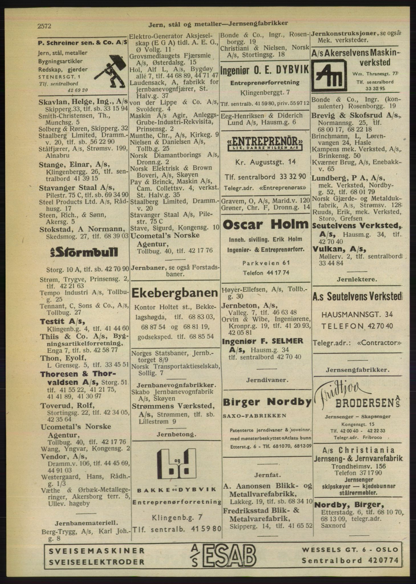 Kristiania/Oslo adressebok, PUBL/-, 1950, s. 2572