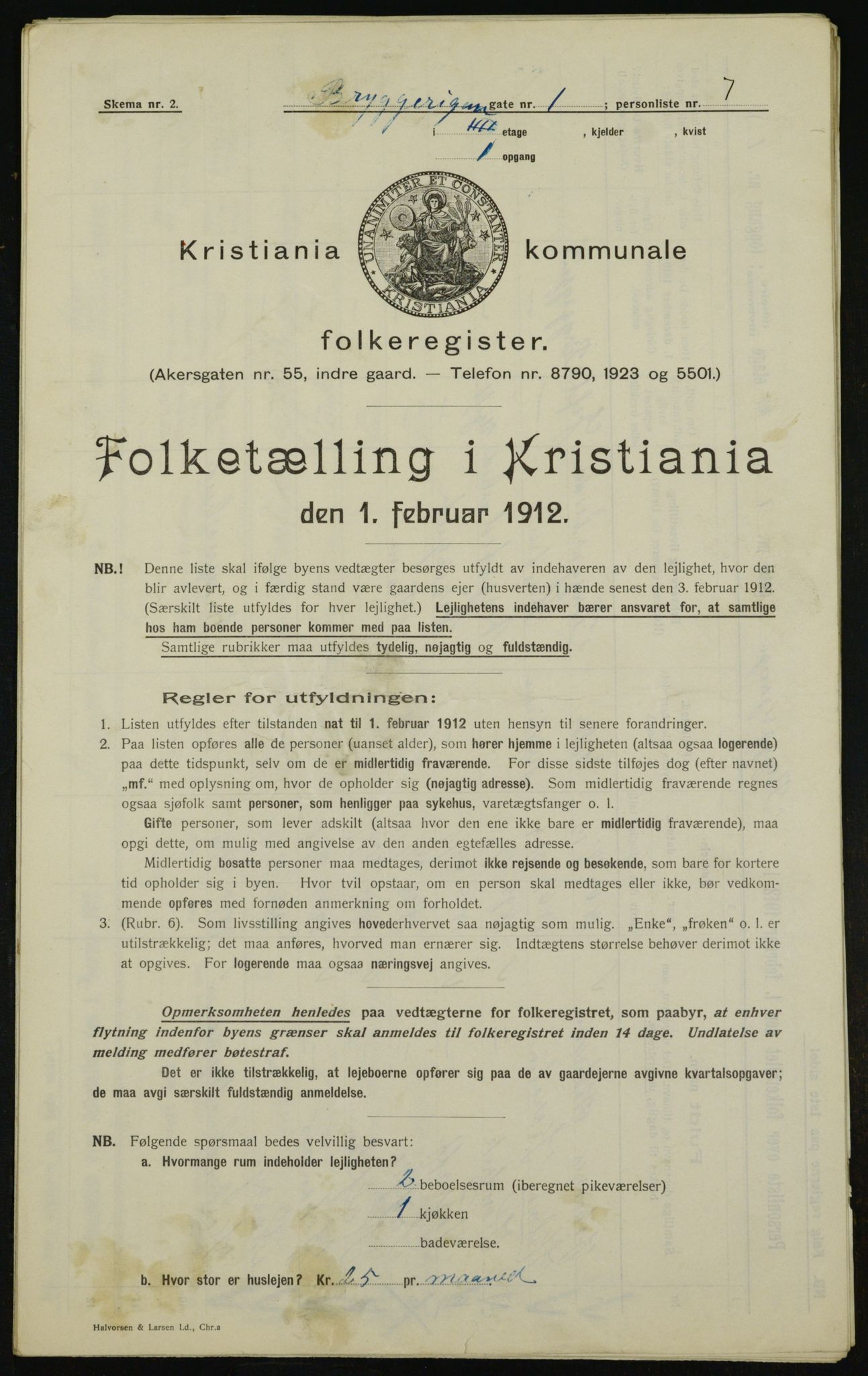 OBA, Kommunal folketelling 1.2.1912 for Kristiania, 1912, s. 9897