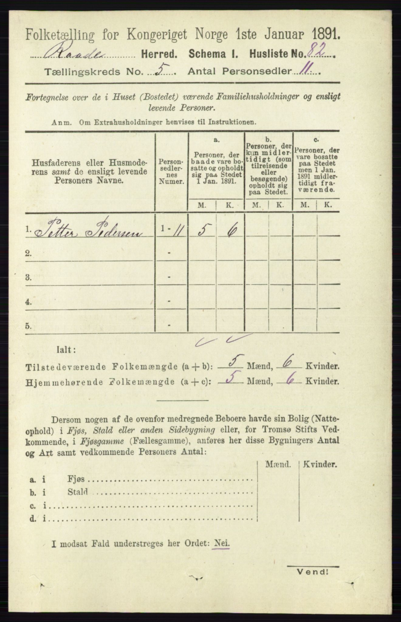 RA, Folketelling 1891 for 0135 Råde herred, 1891, s. 2596