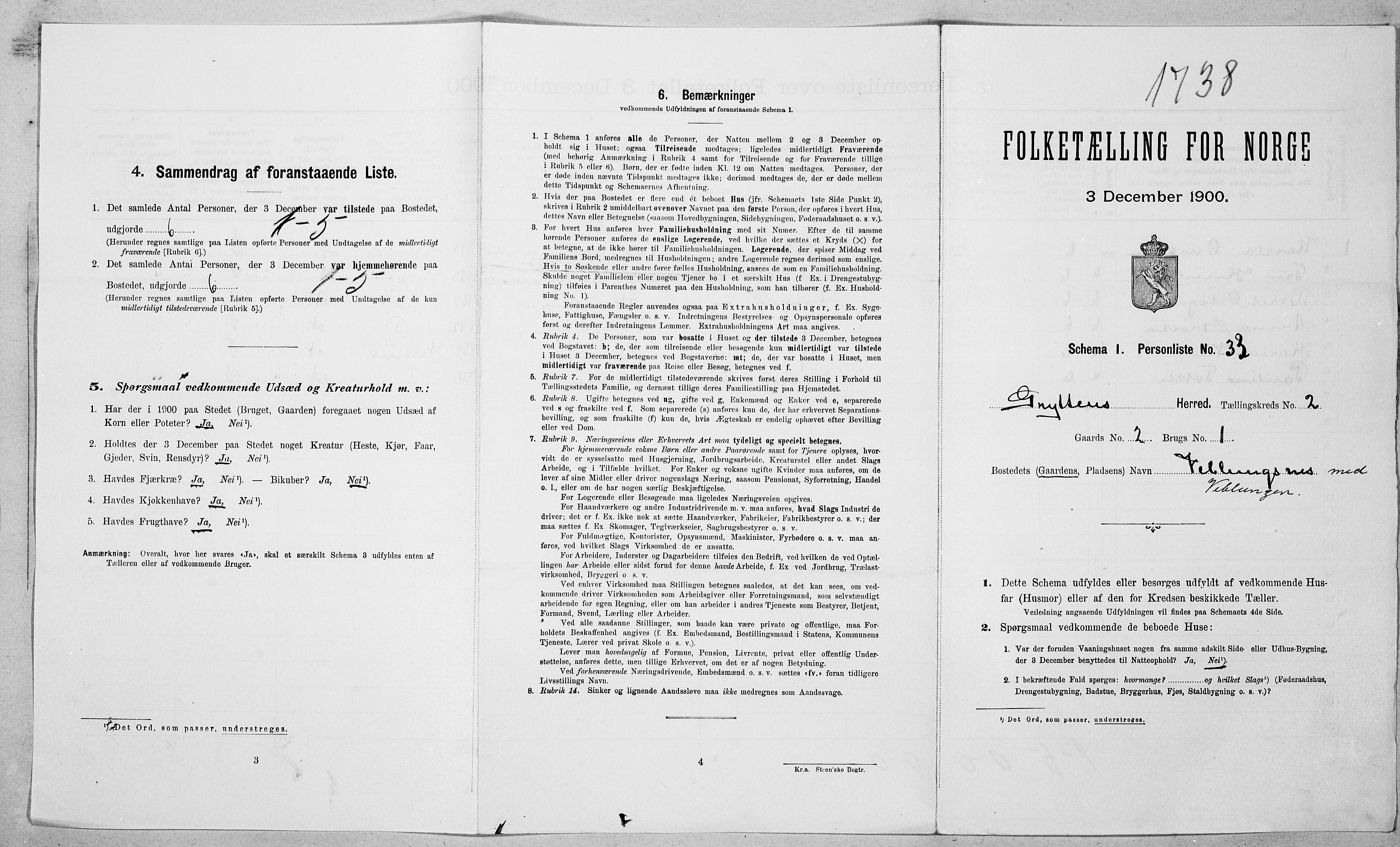 SAT, Folketelling 1900 for 1539 Grytten herred, 1900, s. 269