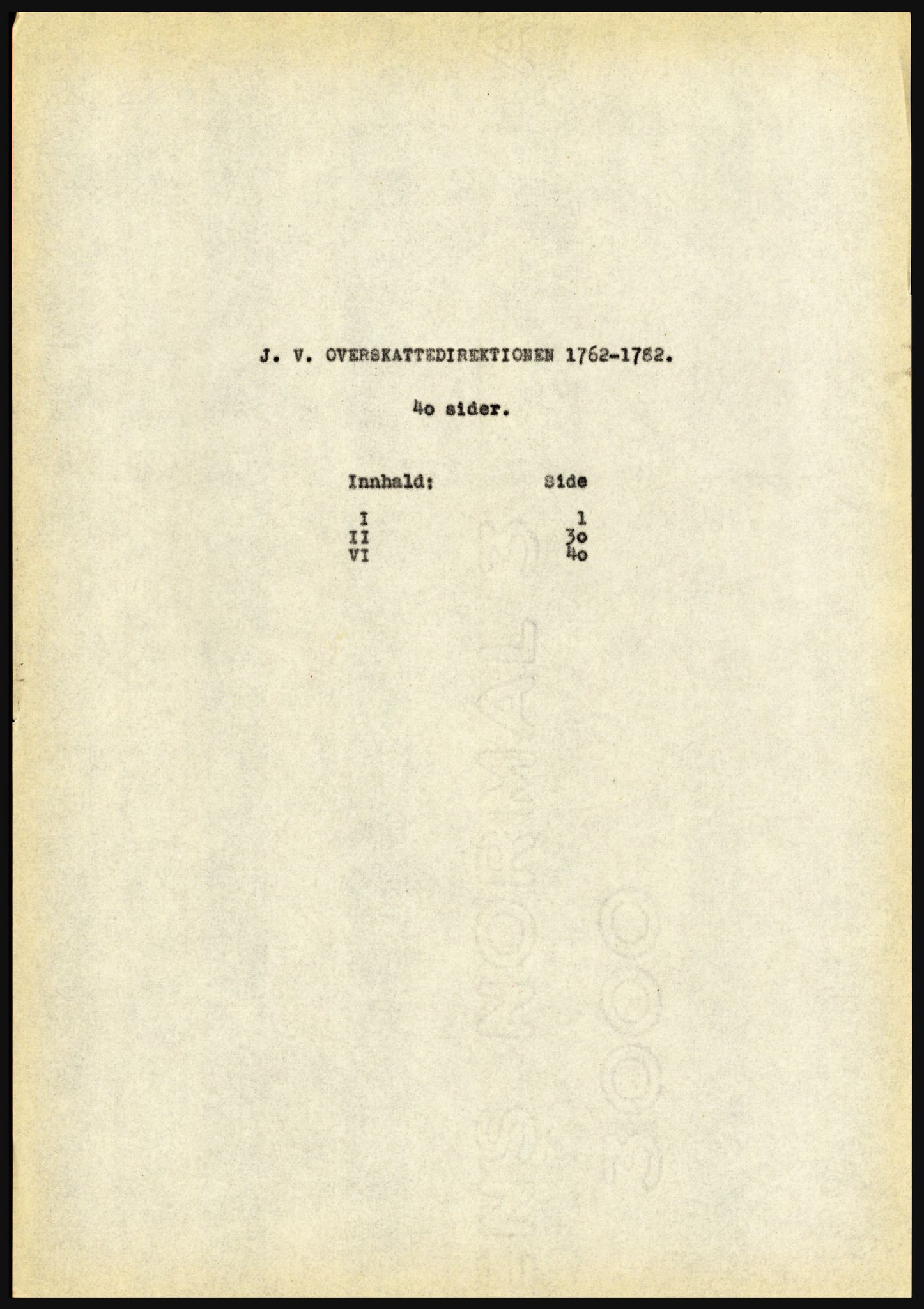 Riksarkivet, Seksjon for eldre arkiv og spesialsamlinger, AV/RA-EA-6797/H/Ha, 1953