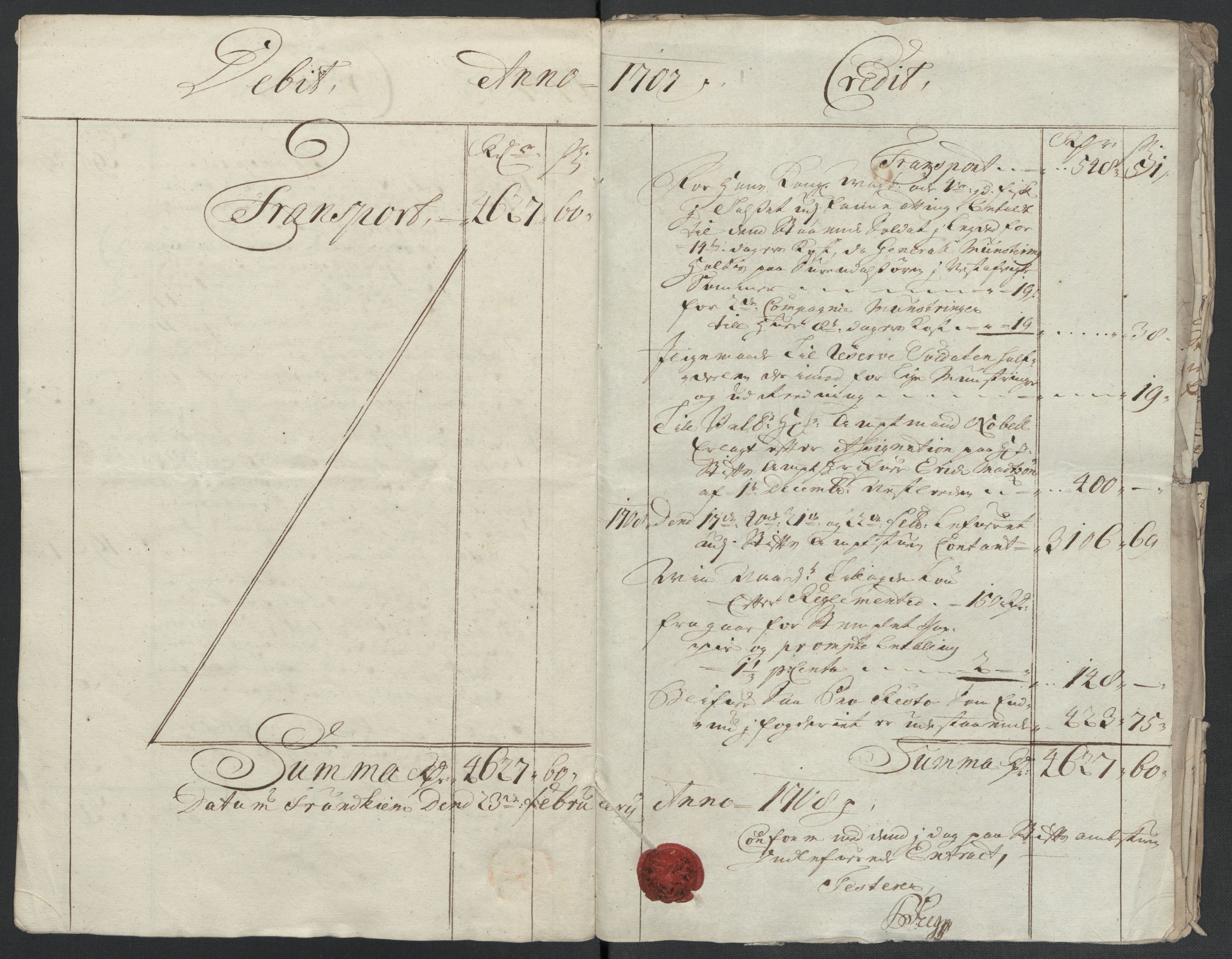 Rentekammeret inntil 1814, Reviderte regnskaper, Fogderegnskap, AV/RA-EA-4092/R55/L3658: Fogderegnskap Romsdal, 1707-1708, s. 10