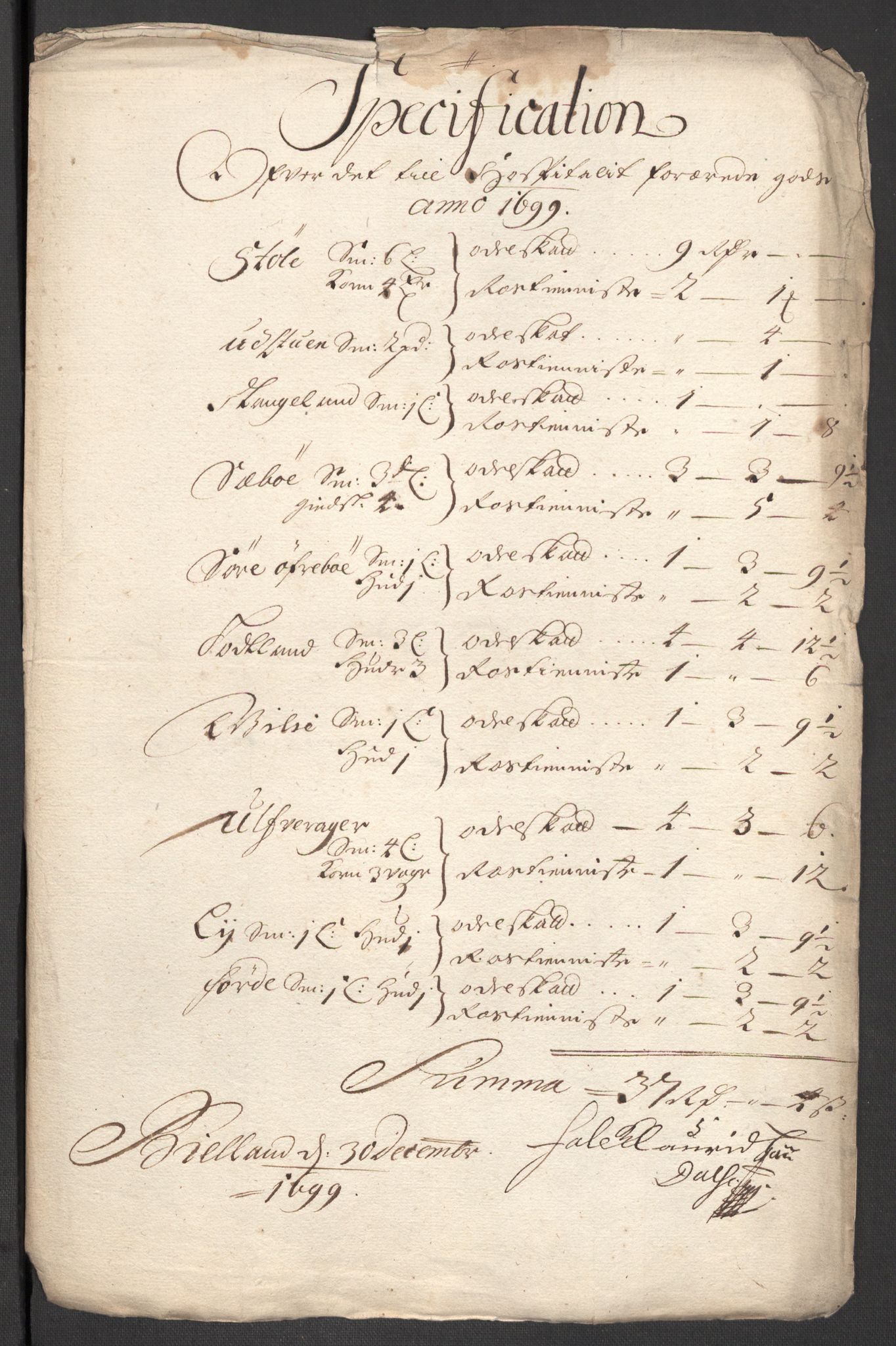 Rentekammeret inntil 1814, Reviderte regnskaper, Fogderegnskap, RA/EA-4092/R48/L2978: Fogderegnskap Sunnhordland og Hardanger, 1699, s. 412