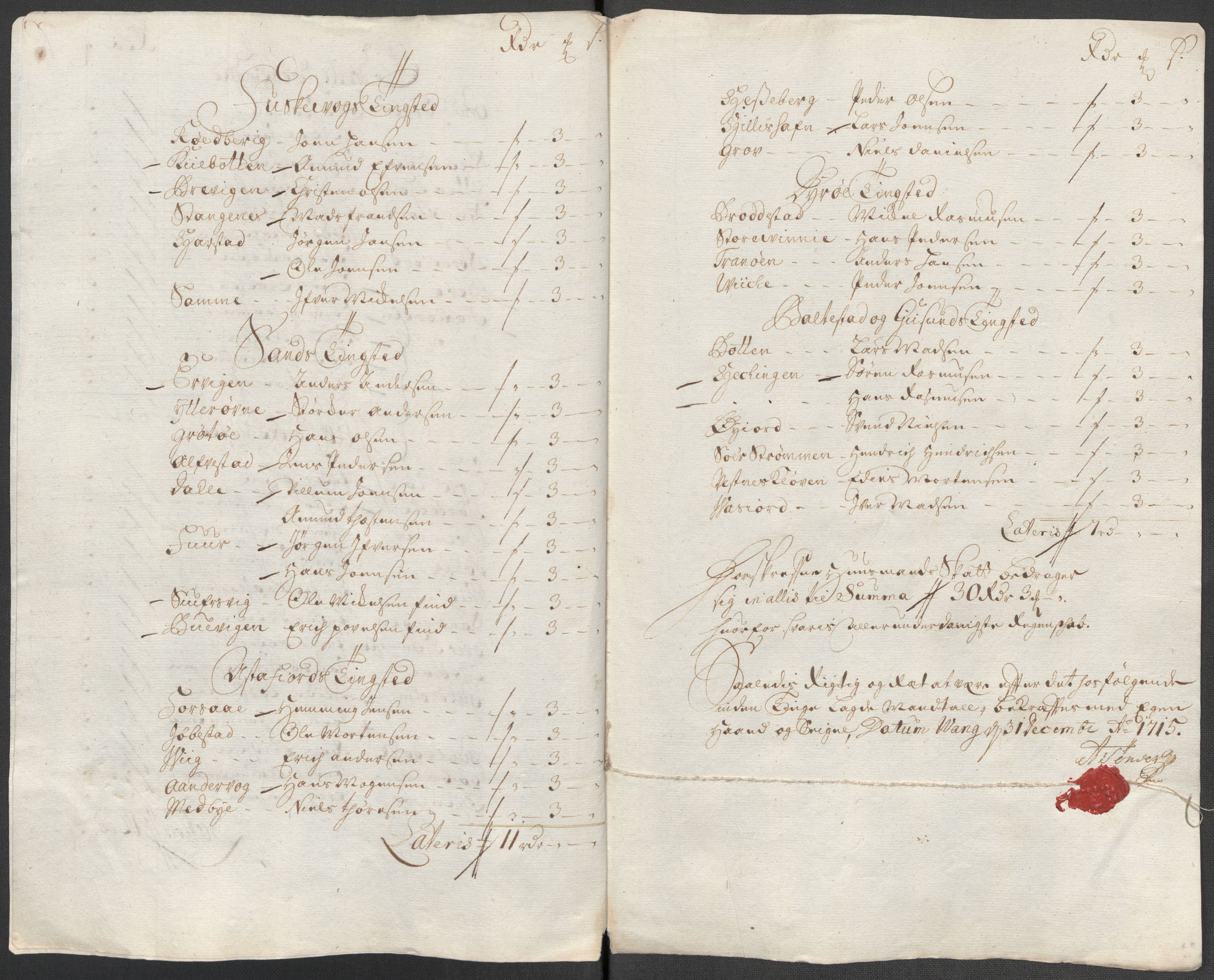 Rentekammeret inntil 1814, Reviderte regnskaper, Fogderegnskap, AV/RA-EA-4092/R68/L4761: Fogderegnskap Senja og Troms, 1715, s. 81