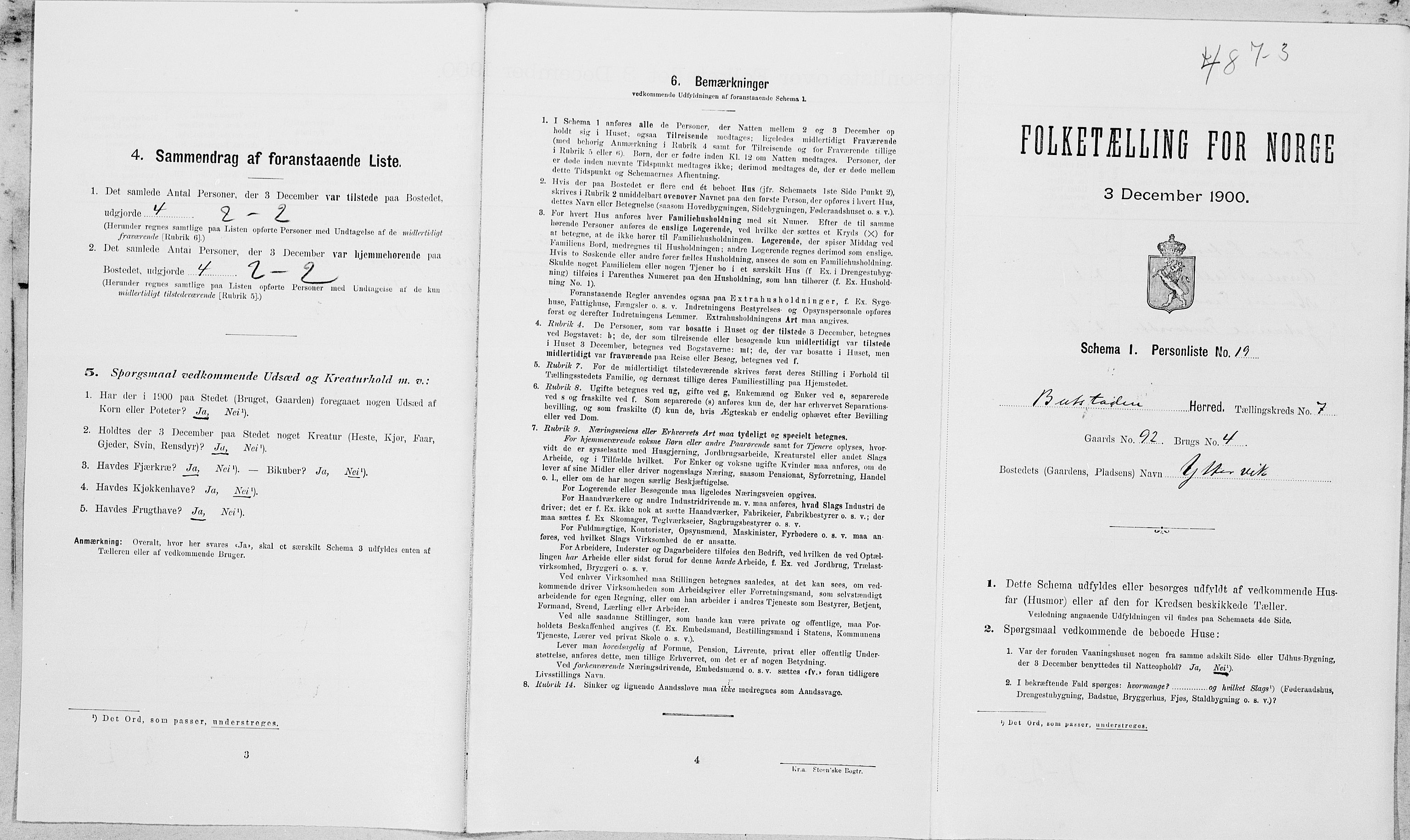 SAT, Folketelling 1900 for 1727 Beitstad herred, 1900, s. 573