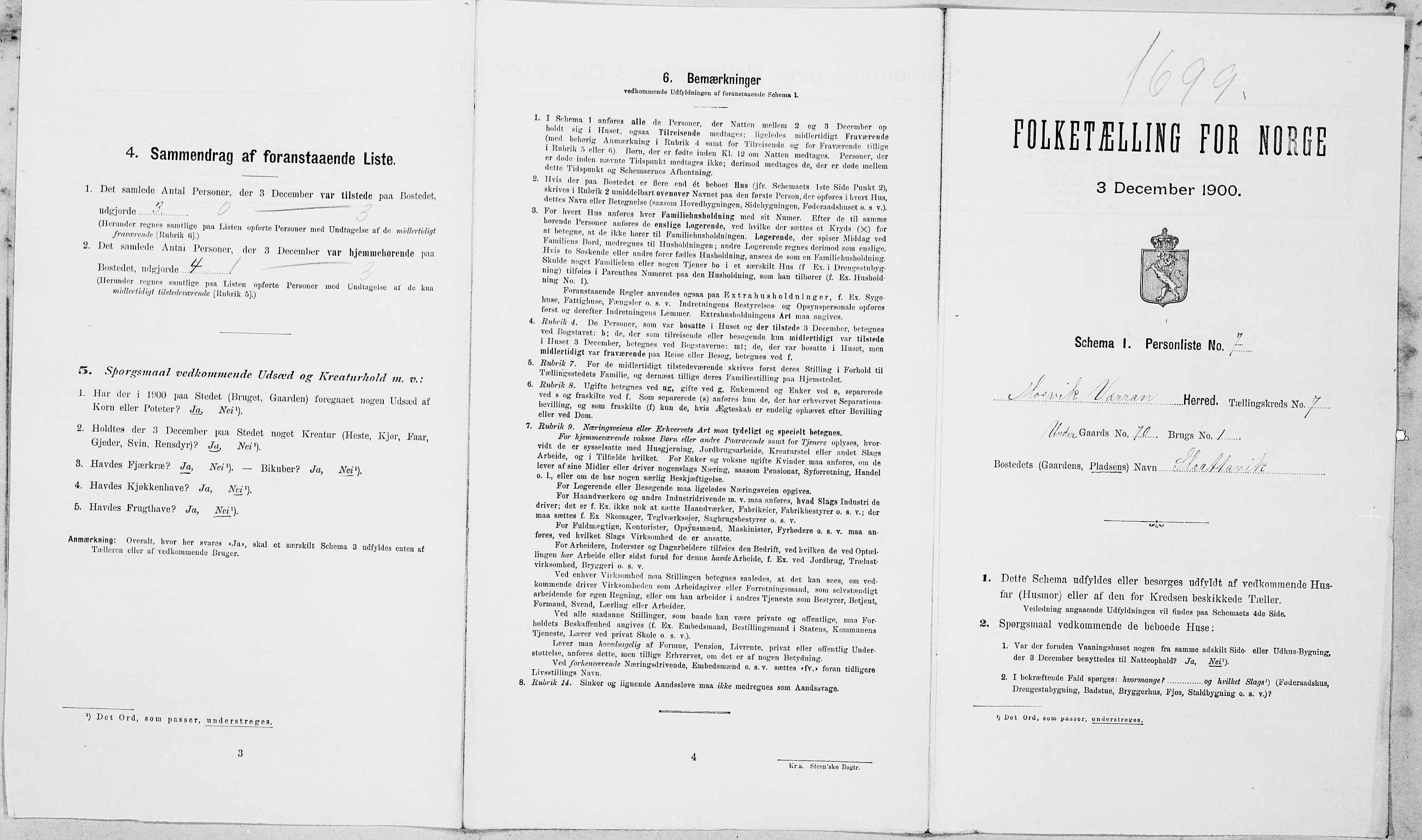 SAT, Folketelling 1900 for 1723 Mosvik og Verran herred, 1900, s. 753