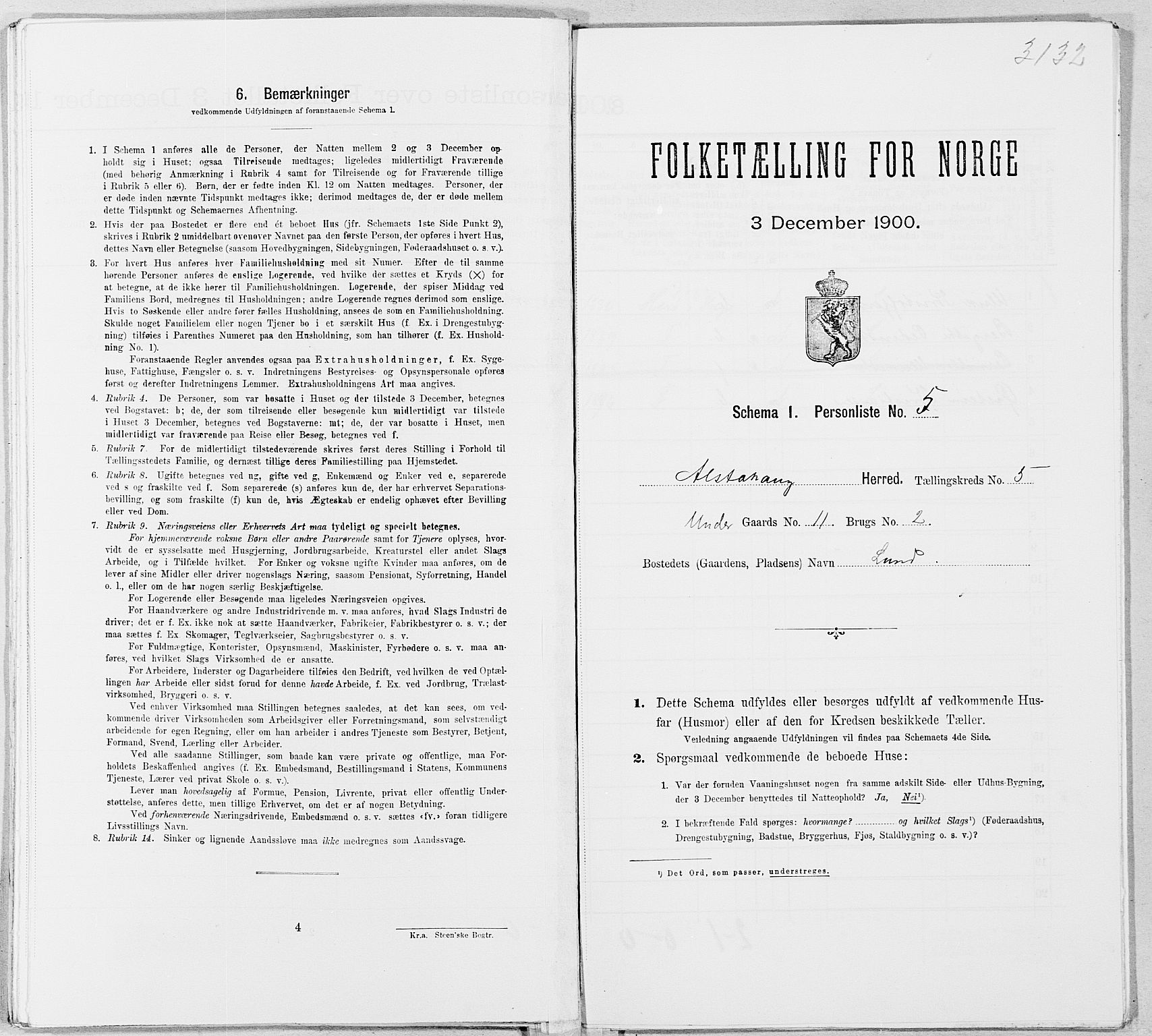 SAT, Folketelling 1900 for 1820 Alstahaug herred, 1900, s. 731