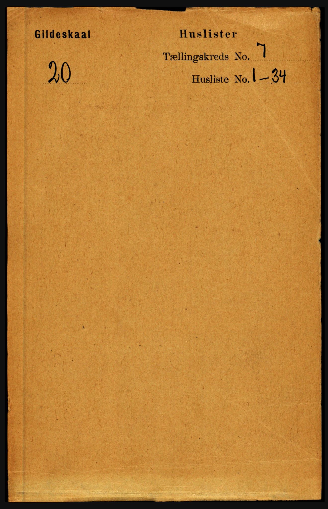 RA, Folketelling 1891 for 1838 Gildeskål herred, 1891, s. 2202