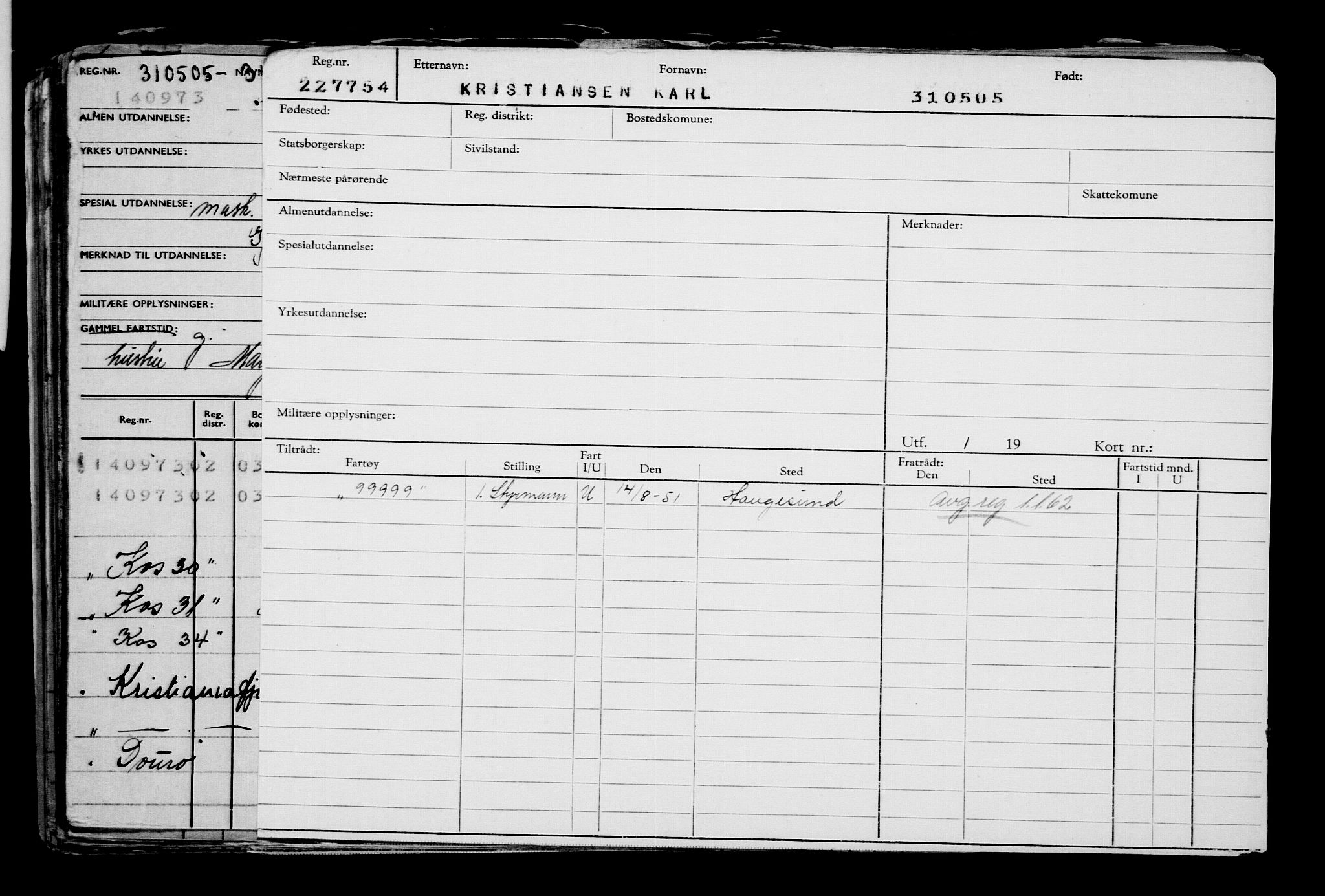 Direktoratet for sjømenn, AV/RA-S-3545/G/Gb/L0059: Hovedkort, 1905, s. 357